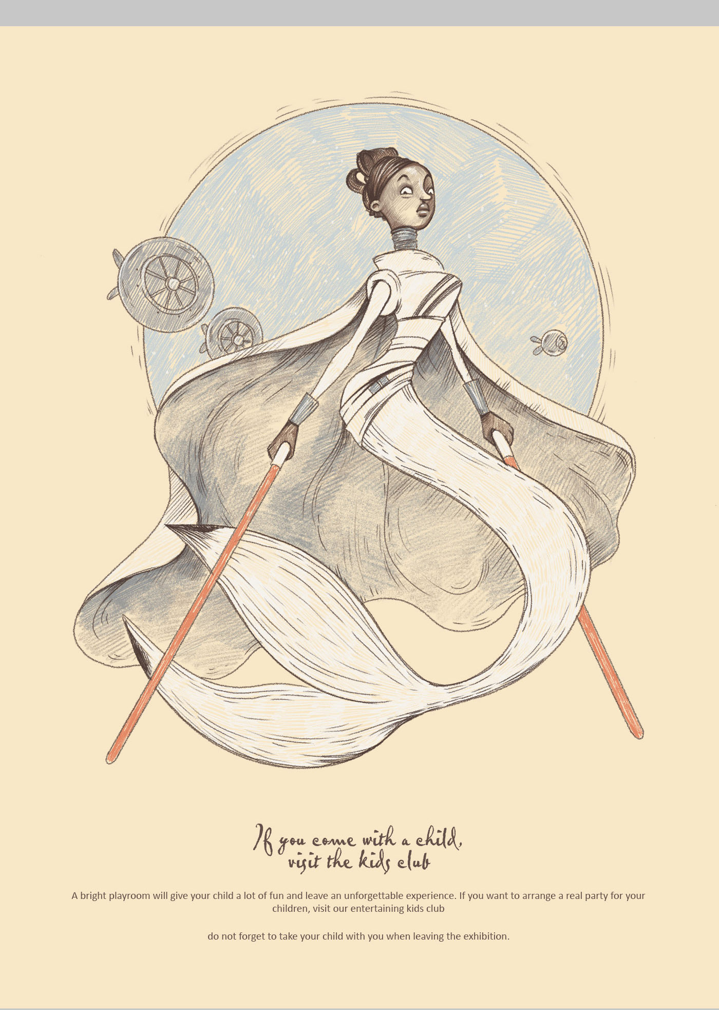 Dolls. Illustrations for poster design. — Изображение №11 — Иллюстрация, Графика на Dprofile
