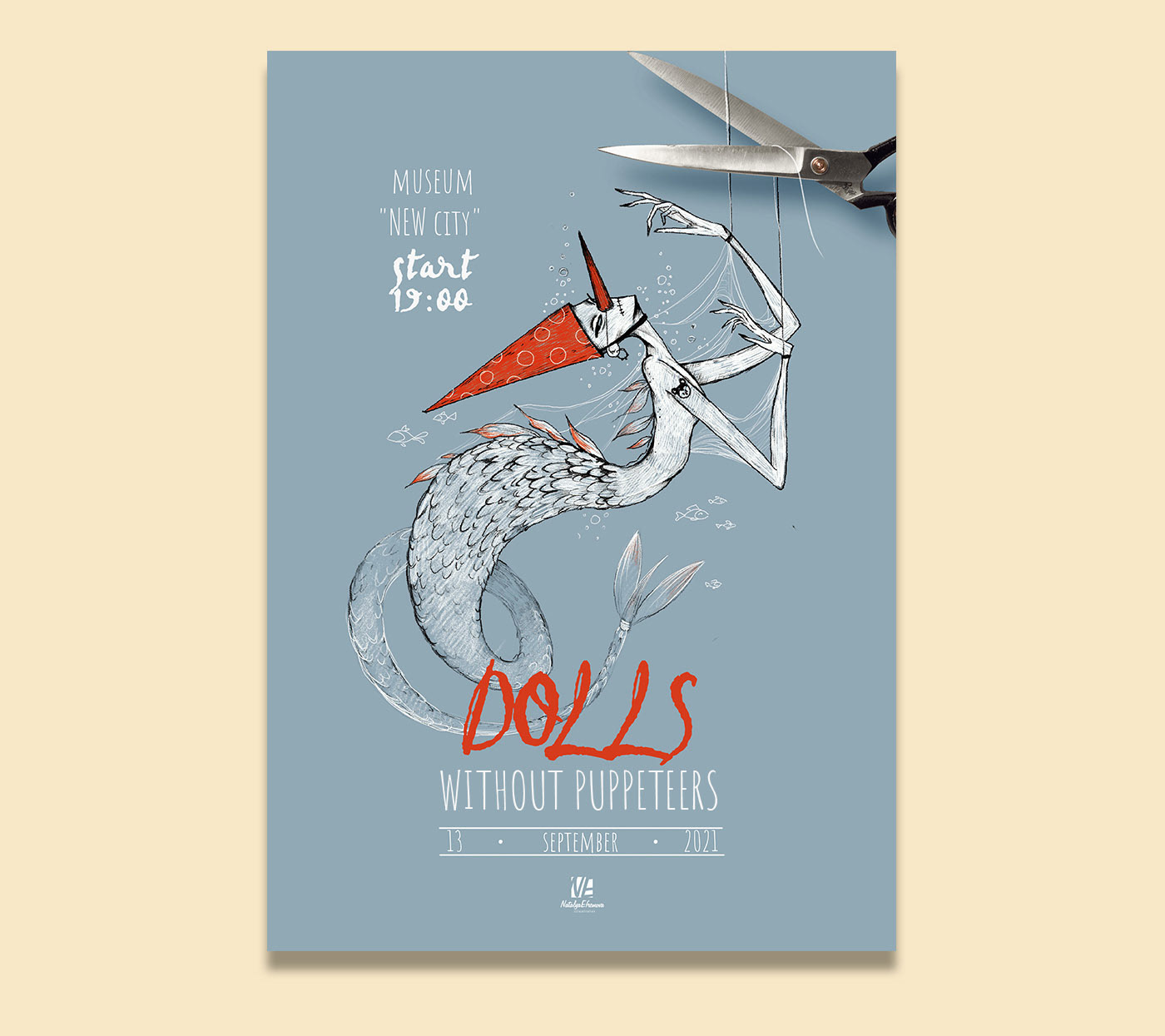Dolls. Illustrations for poster design. — Изображение №7 — Иллюстрация, Графика на Dprofile