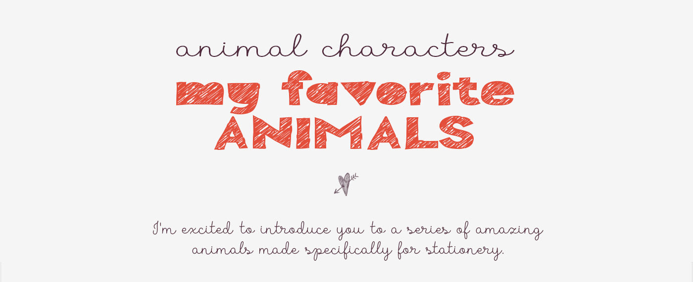 Animals character. Notebook desing. My favorite animals — Изображение №1 — Иллюстрация, Графика на Dprofile