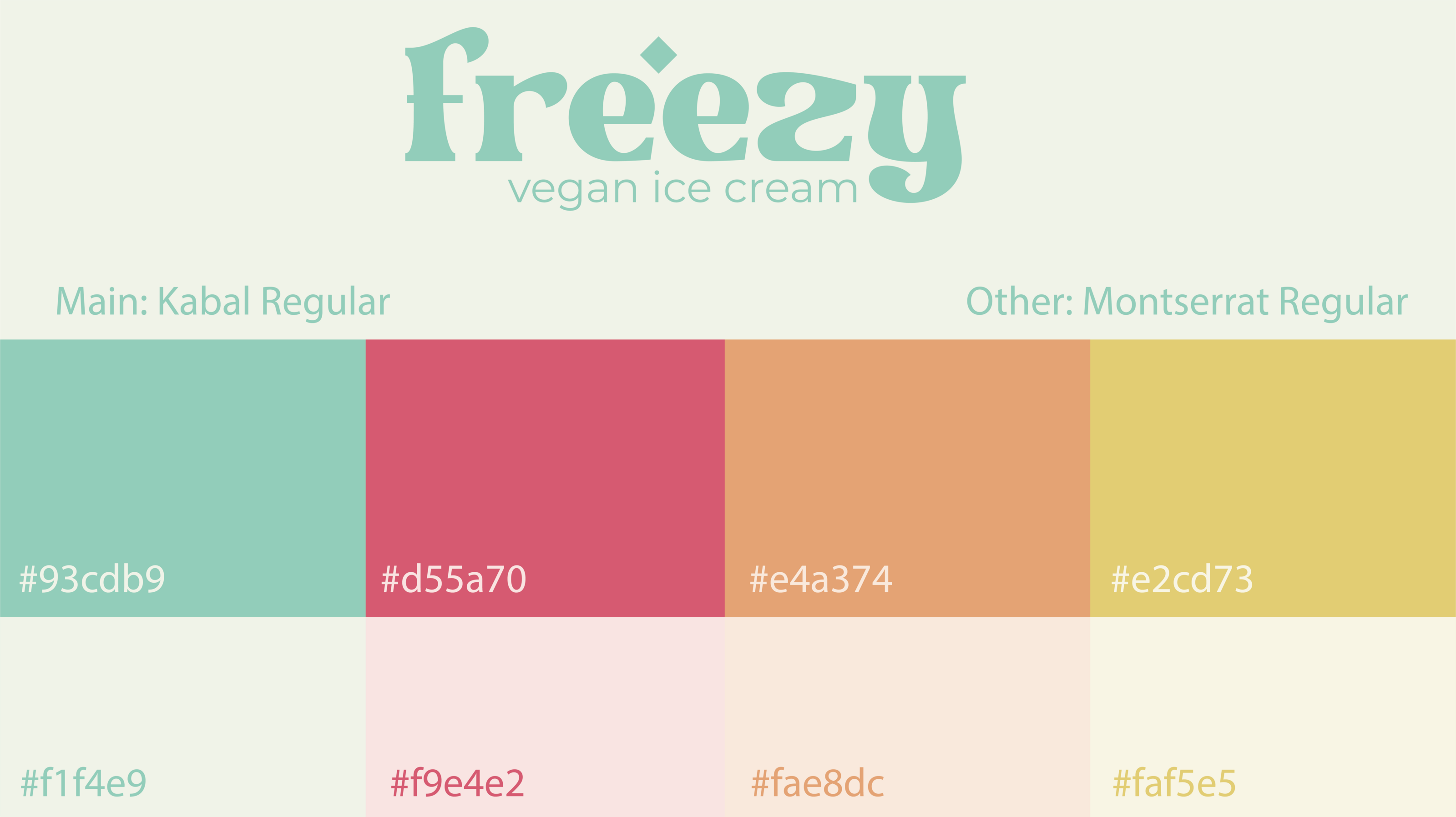 Freezy - vegan ice-cream — Изображение №5 — Интерфейсы, Брендинг на Dprofile
