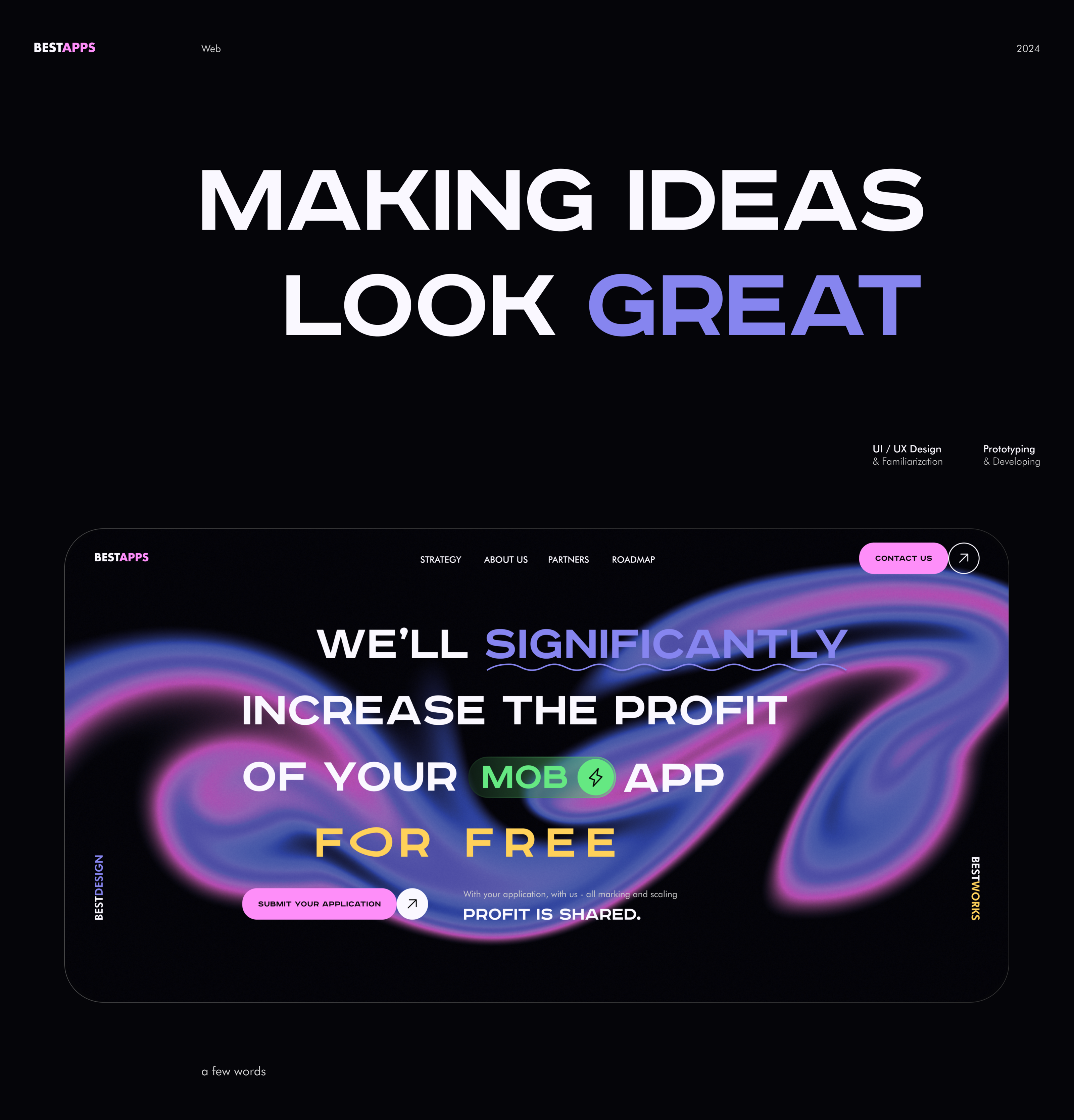 Landing Page - BestApps — Изображение №1 — Интерфейсы на Dprofile