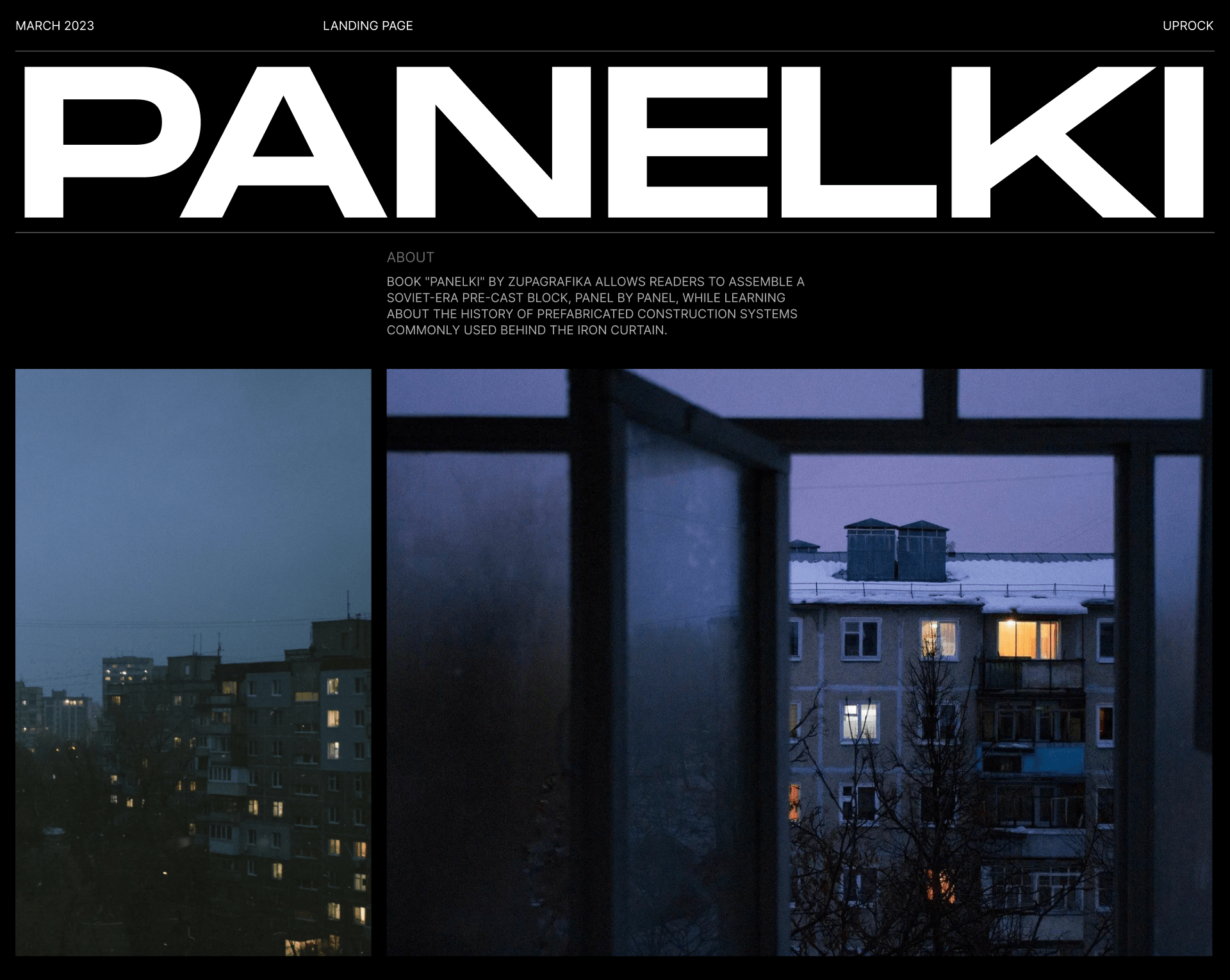 Panelki — Landing page — Изображение №1 — Интерфейсы на Dprofile