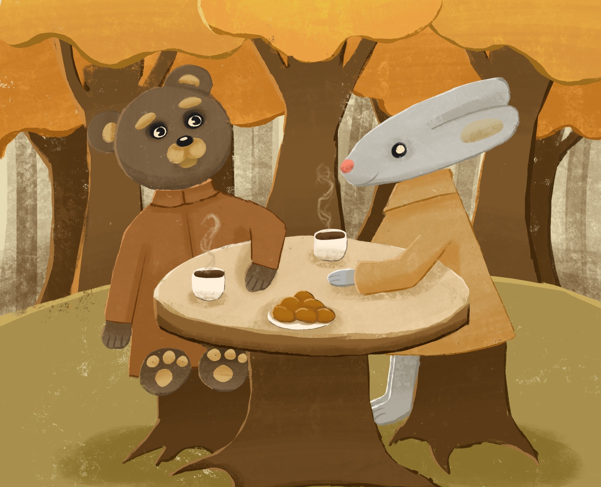 Tea Party Illustration — Иллюстрация на Dprofile