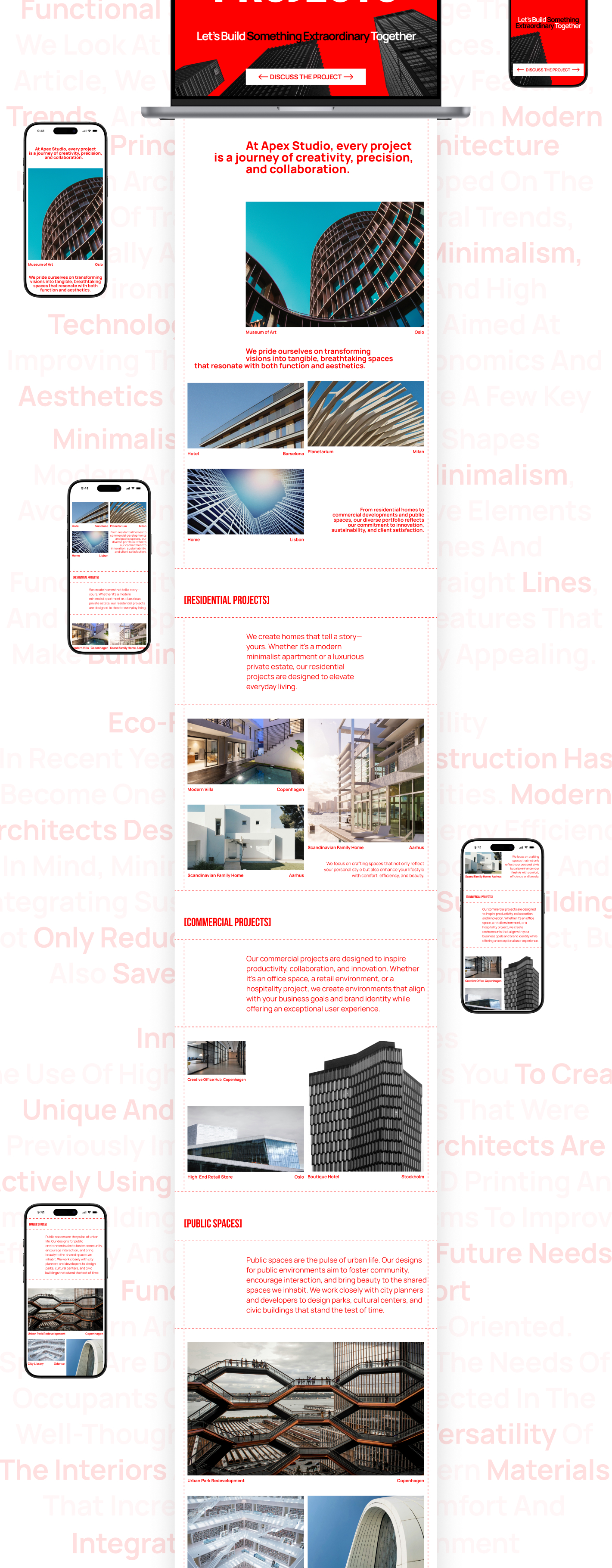 Architecture & Design Studio.Website.UX/UI — Изображение №8 — Интерфейсы, Брендинг на Dprofile