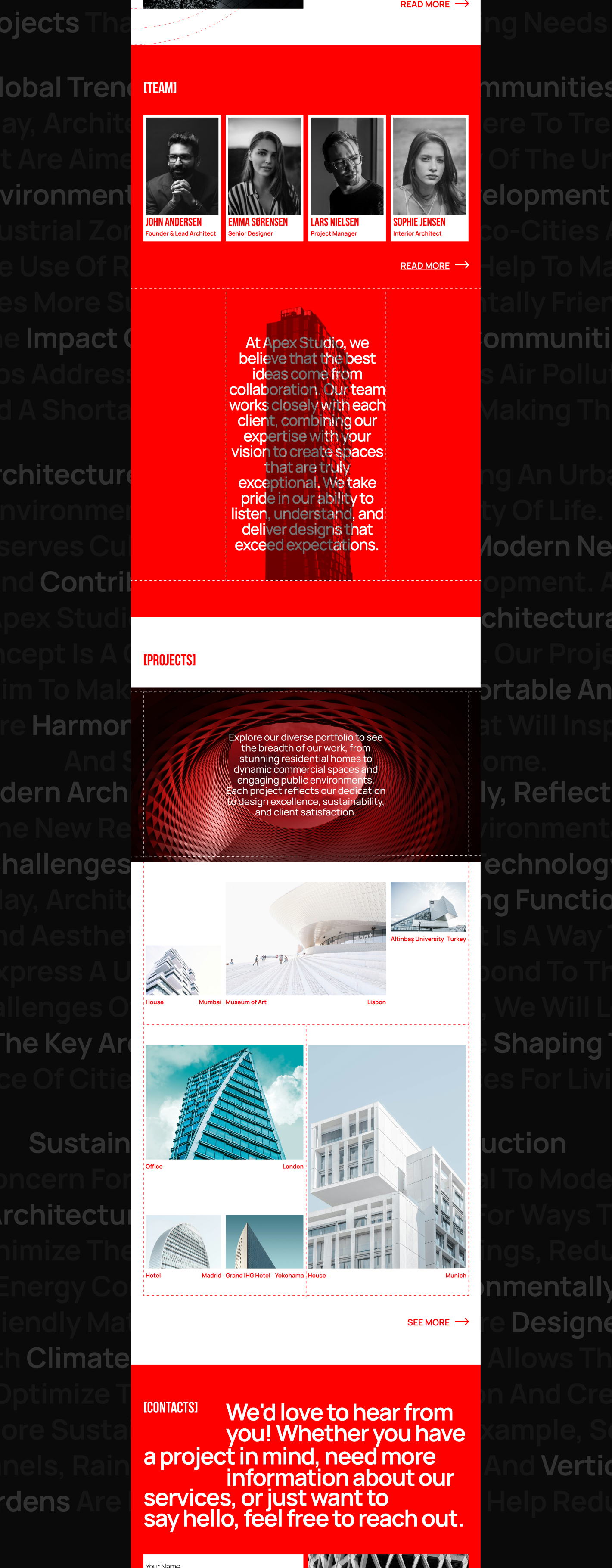 Architecture & Design Studio.Website.UX/UI — Изображение №2 — Интерфейсы, Брендинг на Dprofile