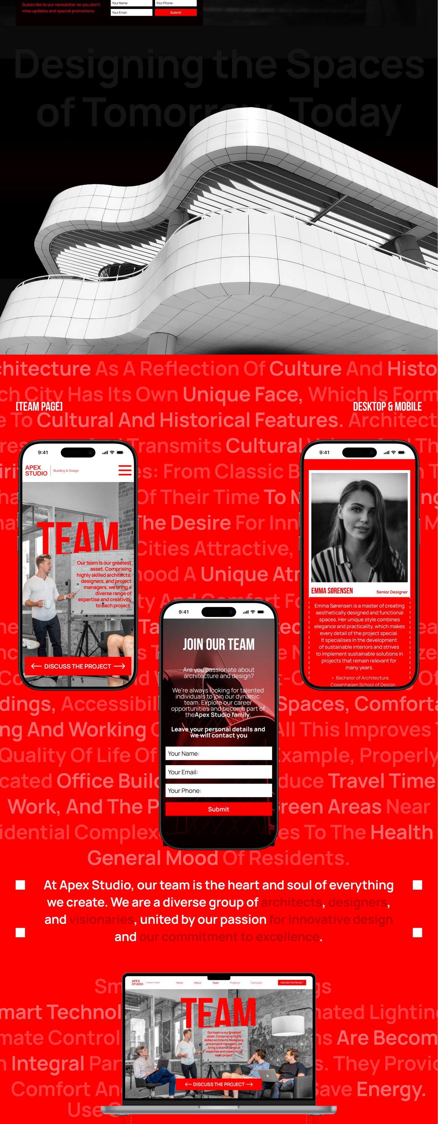 Architecture & Design Studio.Website.UX/UI — Изображение №6 — Интерфейсы, Брендинг на Dprofile