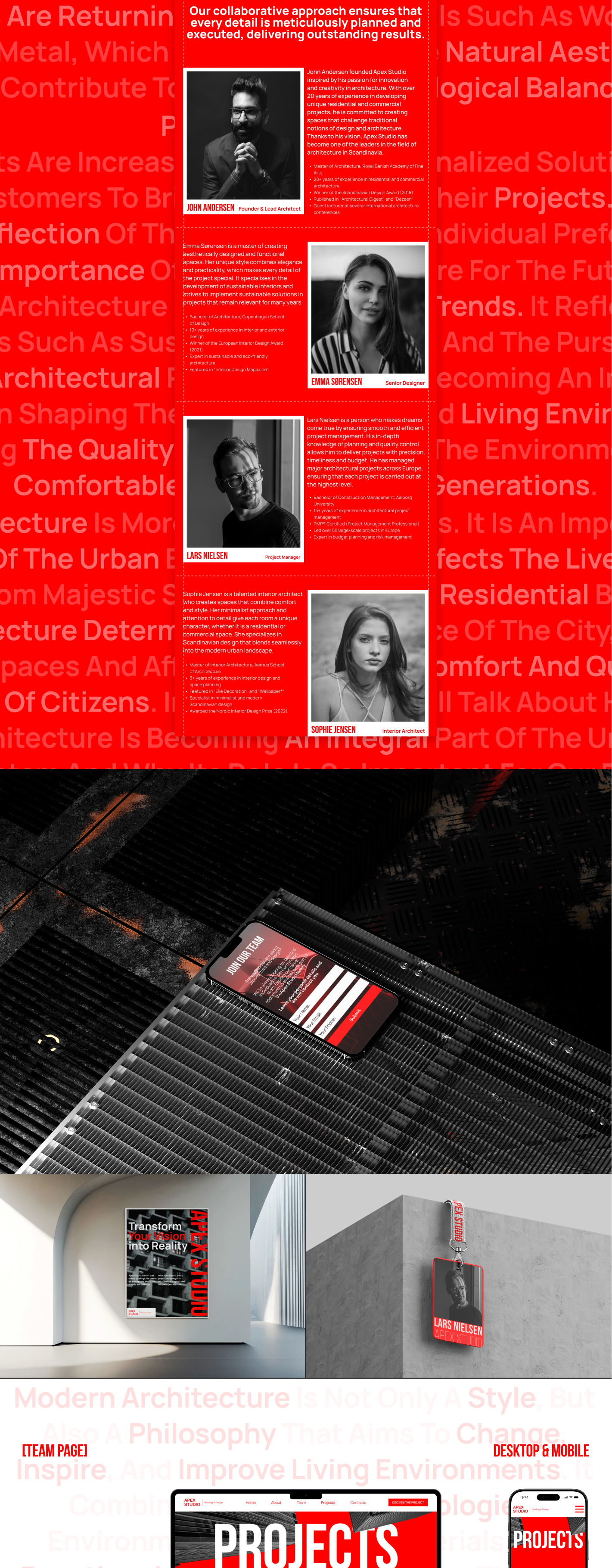 Architecture & Design Studio.Website.UX/UI — Изображение №7 — Интерфейсы, Брендинг на Dprofile