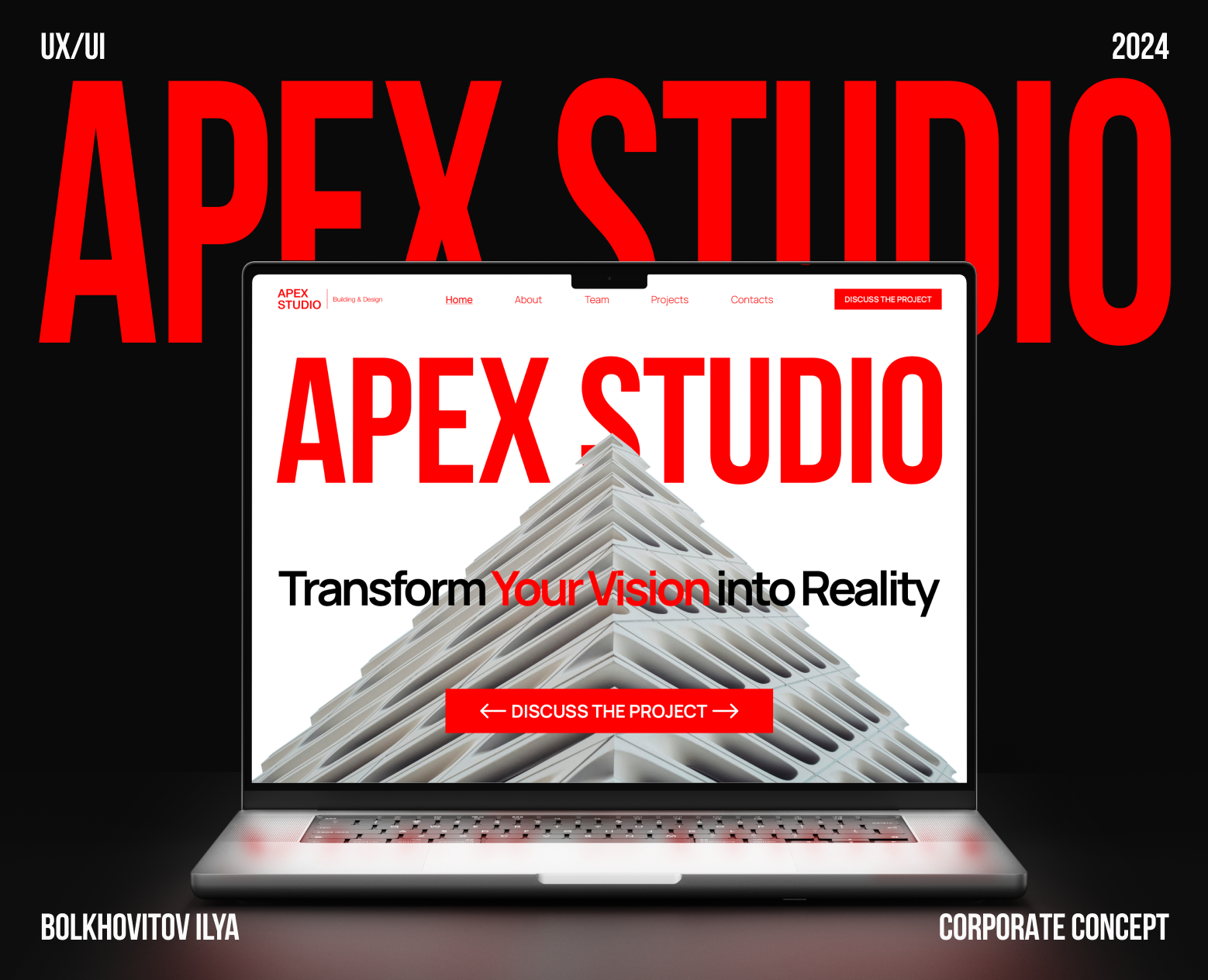 Architecture & Design Studio.Website.UX/UI на Dprofile