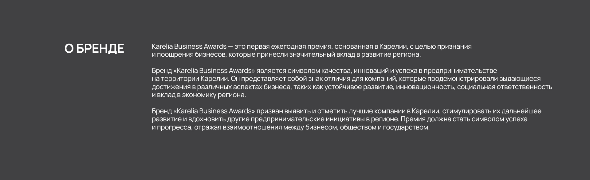 Фирменный стиль | Брендинг | Karelia Business Awards — Изображение №4 — Брендинг на Dprofile
