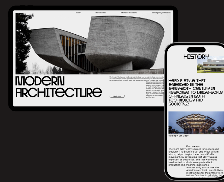 longread Modern Architecture на Dprofile