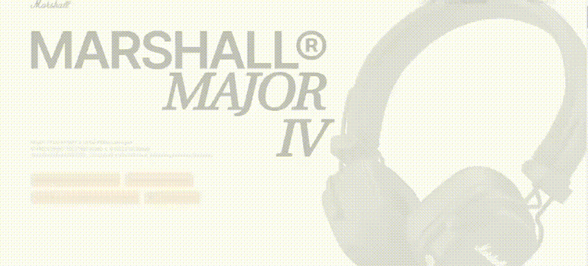 Marshall MAJOR IV Redesign concept — Изображение №4 — Интерфейсы, Брендинг на Dprofile