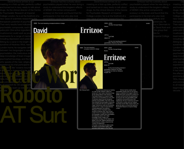 David Erritzoe, текстовый лонгрид на Dprofile