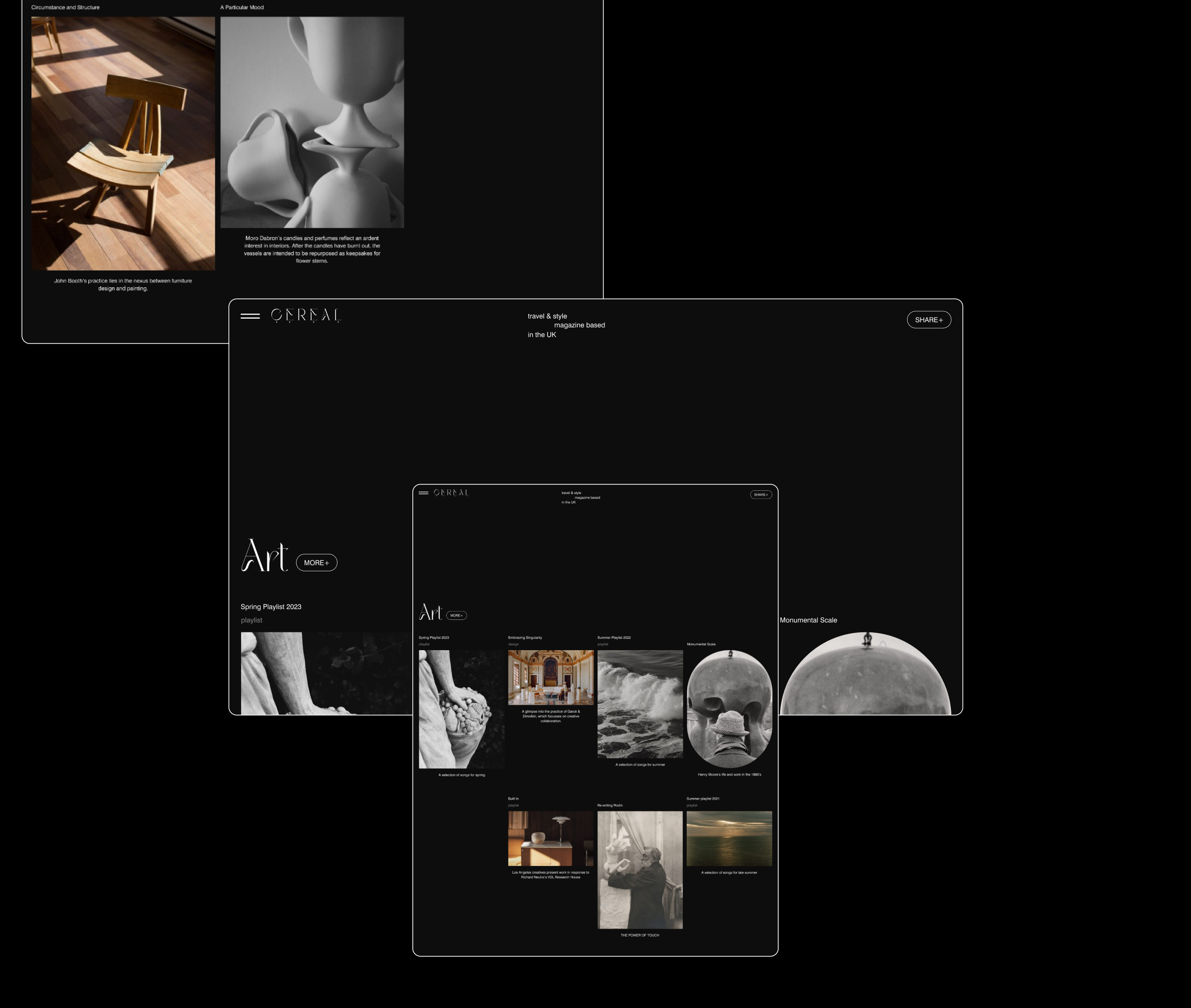 CEREAL — Redesign Concept — Изображение №5 — Интерфейсы, Брендинг на Dprofile
