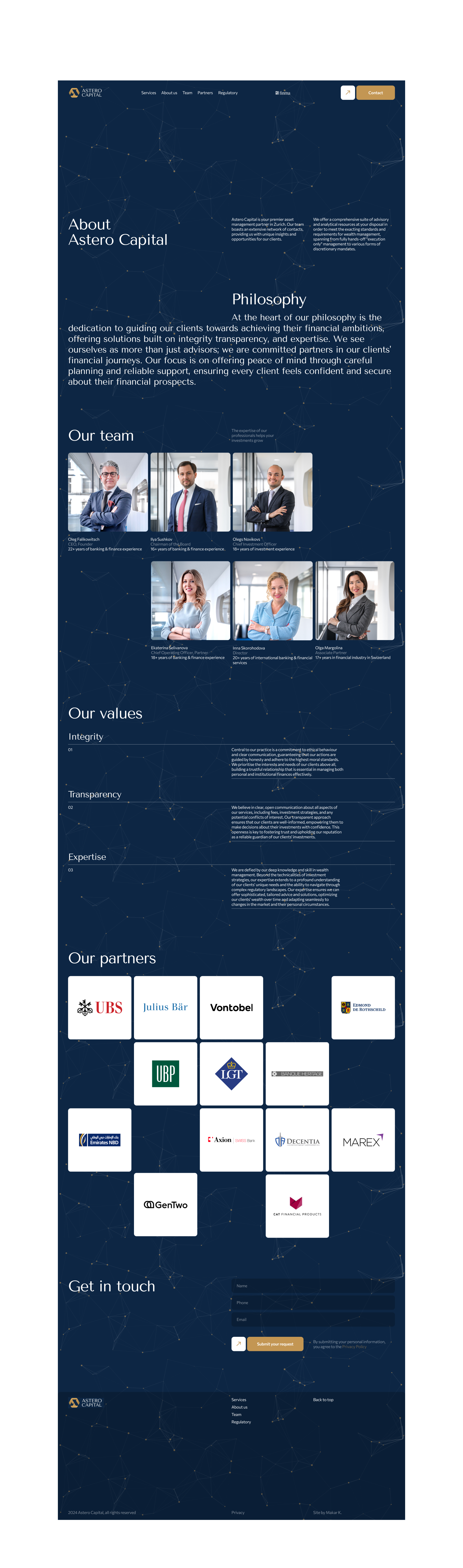 ASTERO CAPITAL / WEB — Изображение №7 — Интерфейсы, Брендинг на Dprofile