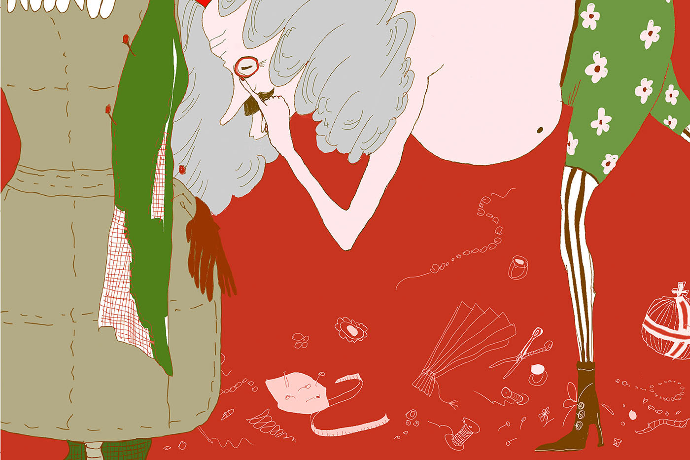 Иллюстрации к книге Г.Х. Андерсена Новое платье Короля — Изображение №7 — Иллюстрация, Графика на Dprofile