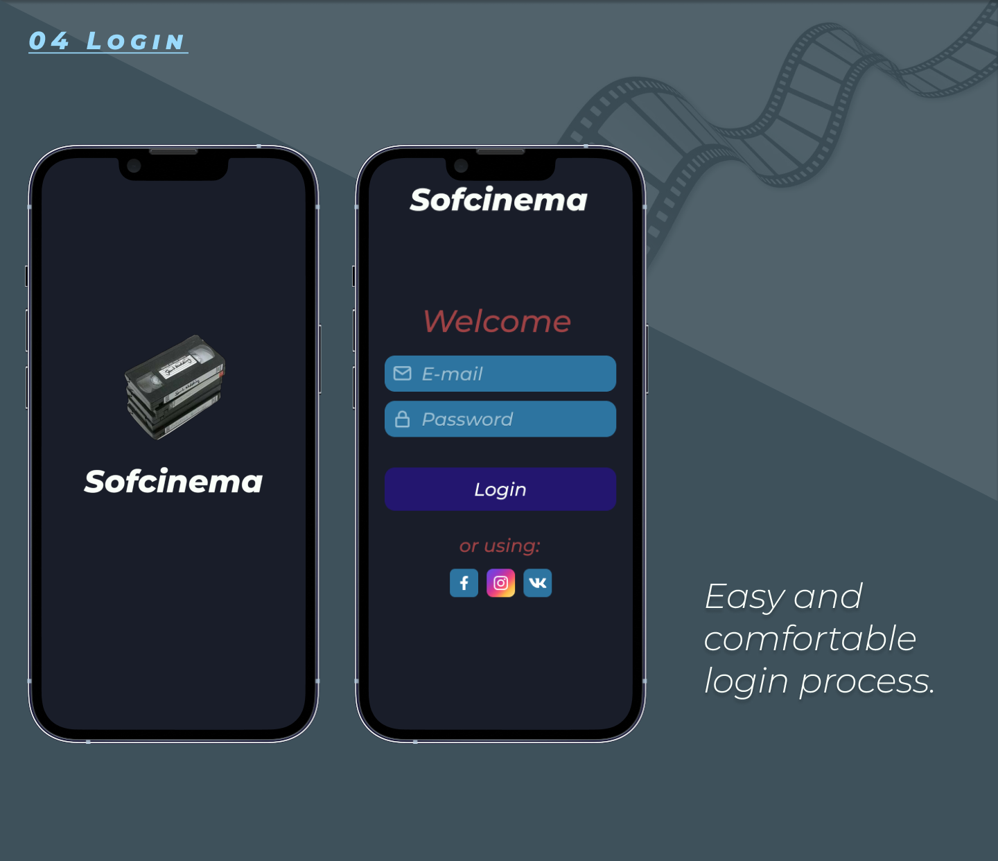 Online Cinema mobile app (study project) — Изображение №5 — Интерфейсы на Dprofile
