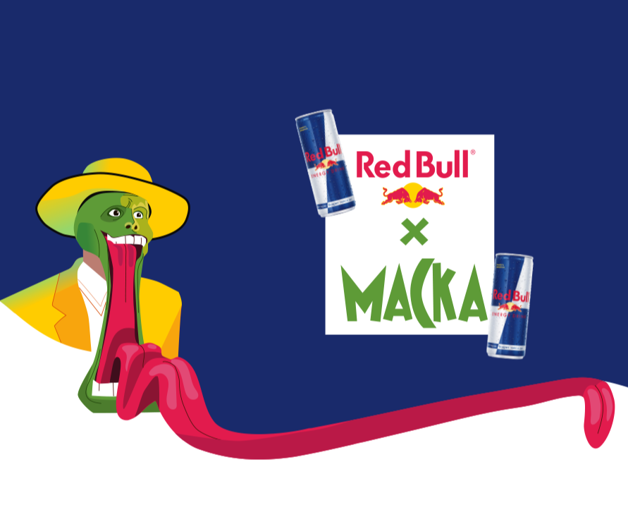 Red Bull х Маска. Рекламная иллюстрация — Иллюстрация на Dprofile