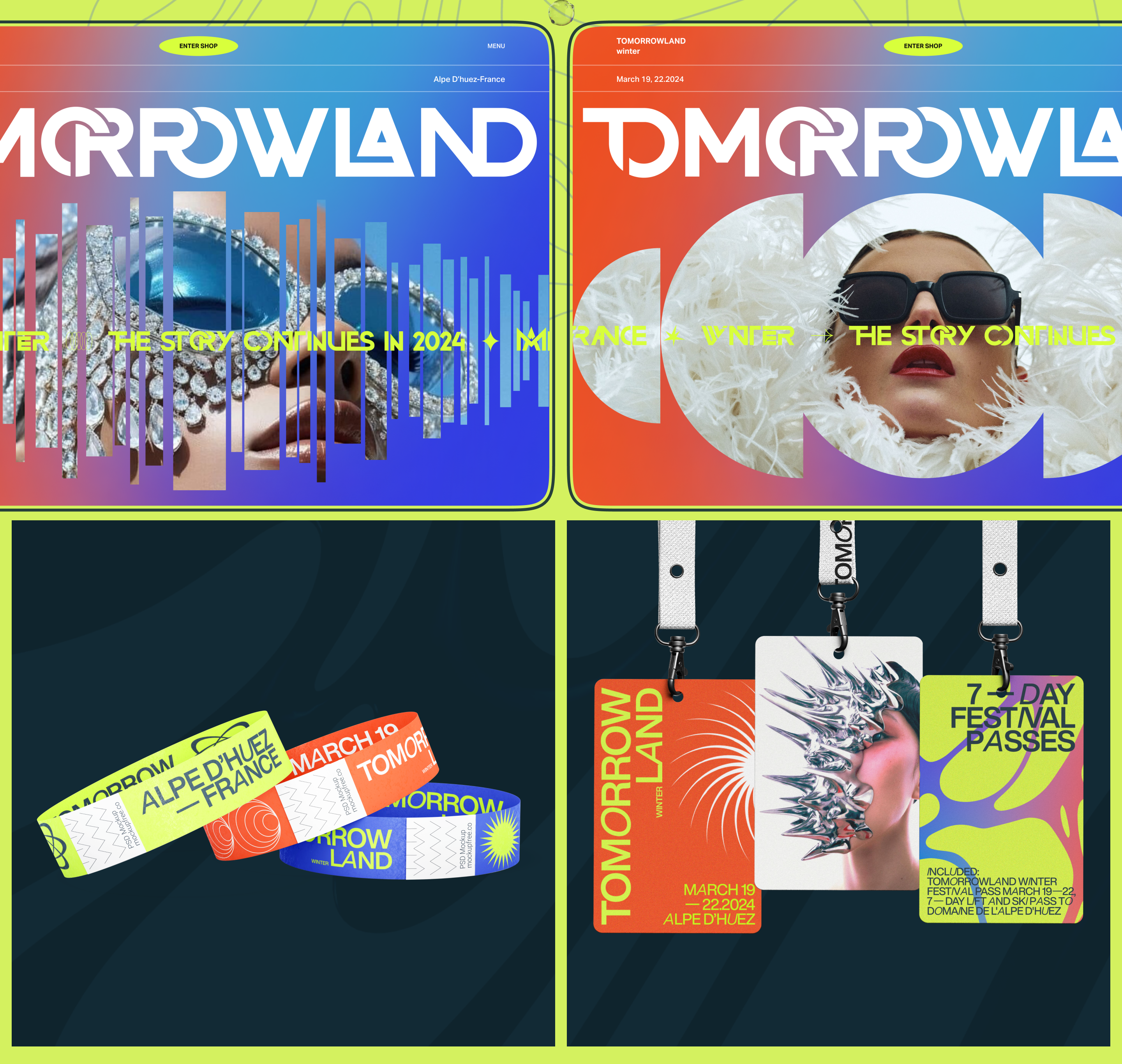 Re —design Landing page for Tomorrowland Winter — Изображение №2 — Интерфейсы, Графика на Dprofile