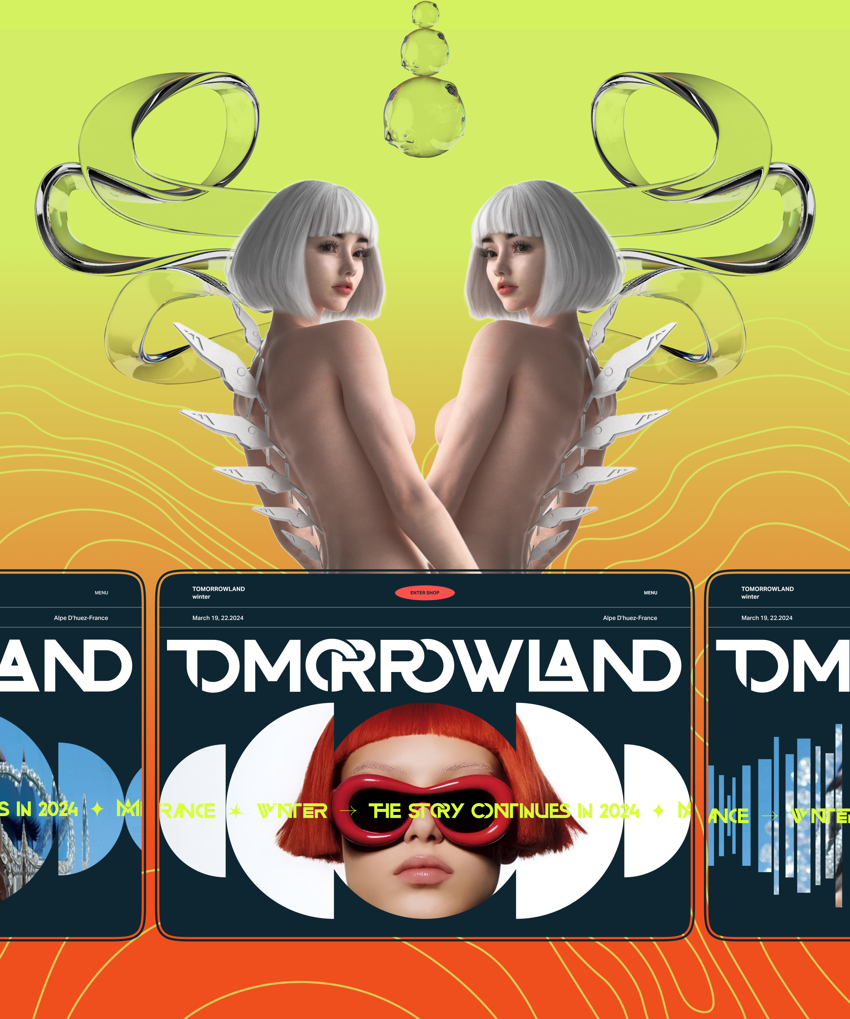 Re —design Landing page for Tomorrowland Winter — Изображение №9 — Интерфейсы, Графика на Dprofile