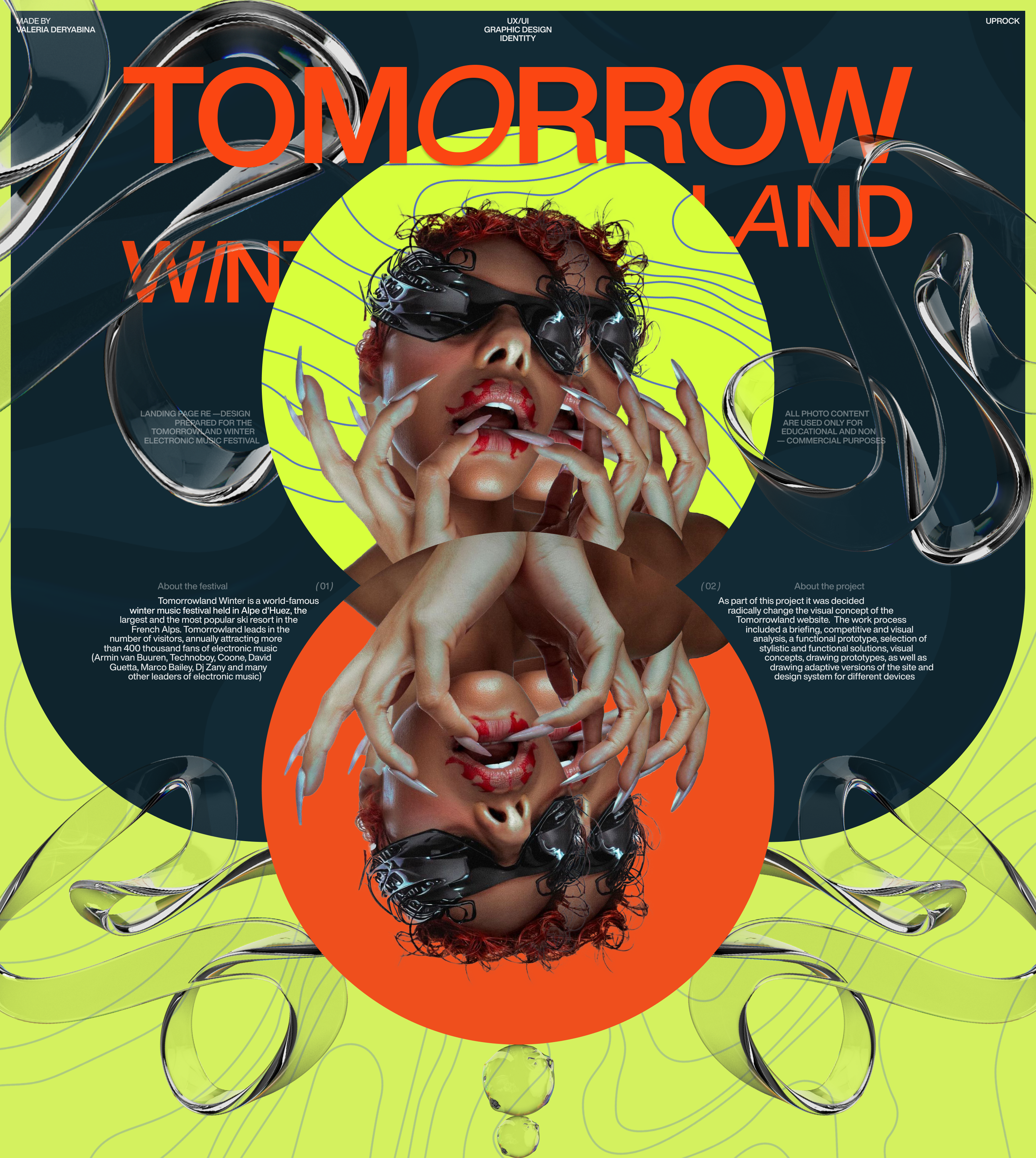 Re —design Landing page for Tomorrowland Winter — Изображение №1 — Интерфейсы, Графика на Dprofile