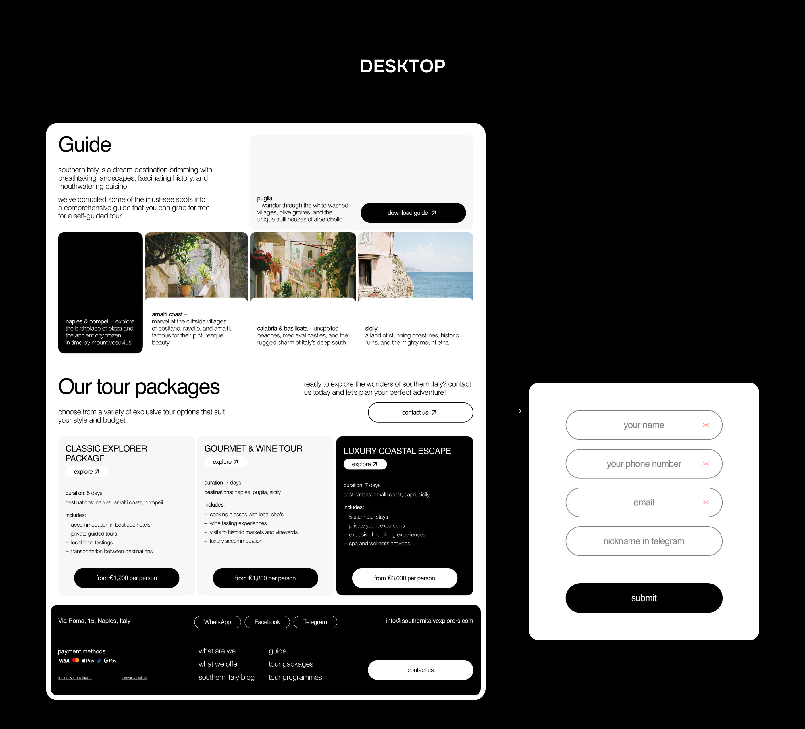 WEBSITE | BRAND IDENTITY | ELFTOUR — Изображение №6 — Интерфейсы, Брендинг на Dprofile