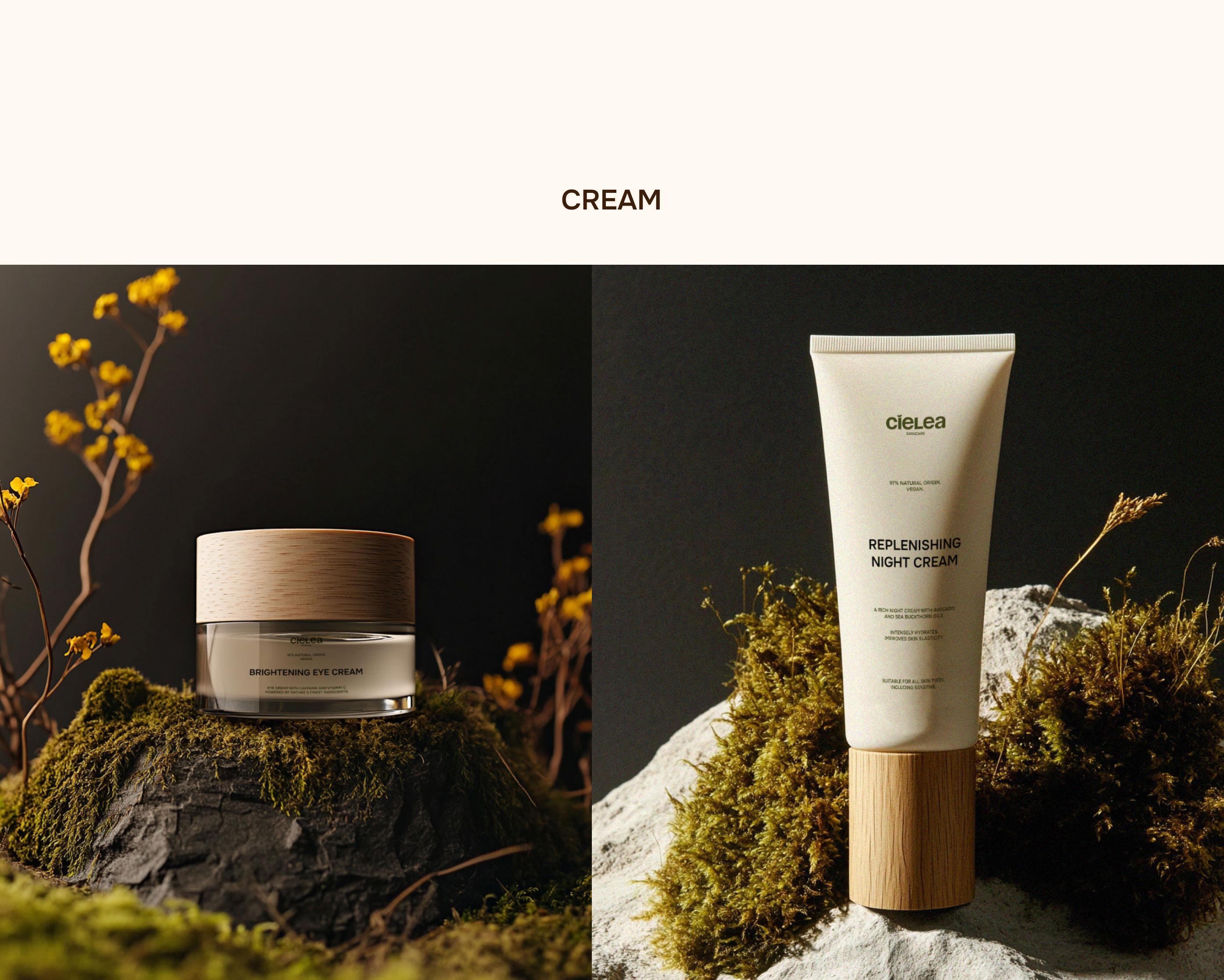 CIELĒA | SKINCARE | BRAND IDENTITY — Изображение №12 — Брендинг на Dprofile