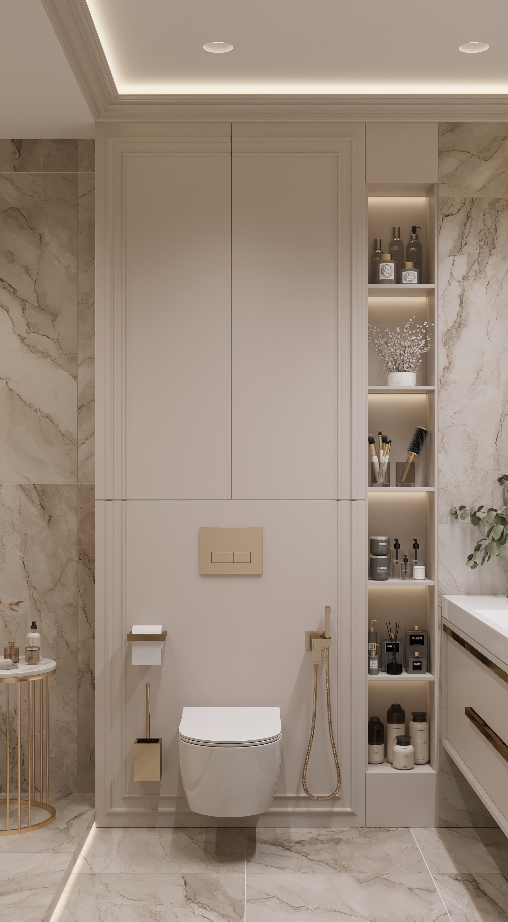 Дизайн ванной комнаты в элитной недвижимости — Изображение №2 — 3D на Dprofile