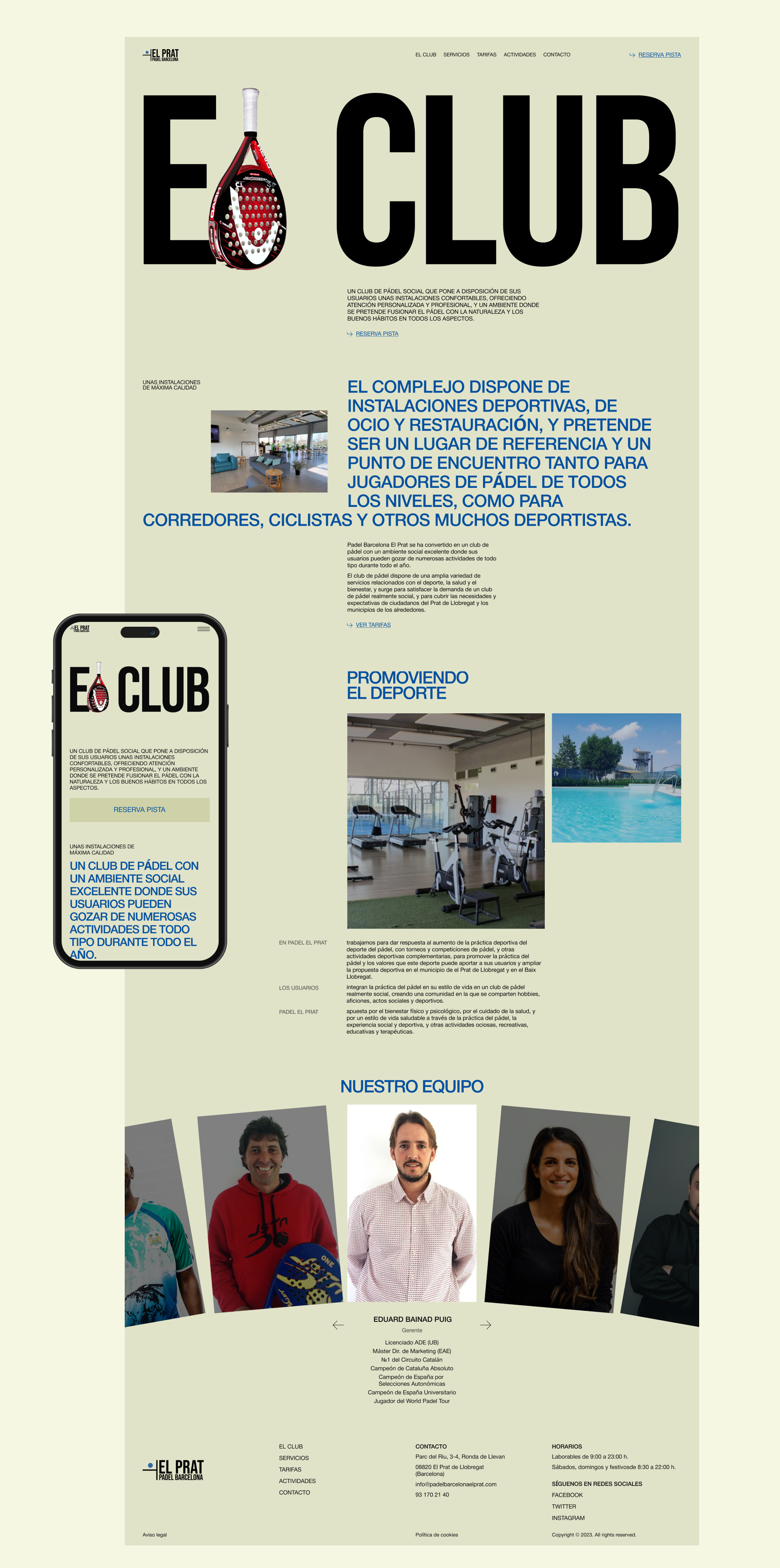 Barcelona Padel — Изображение №12 — Интерфейсы на Dprofile
