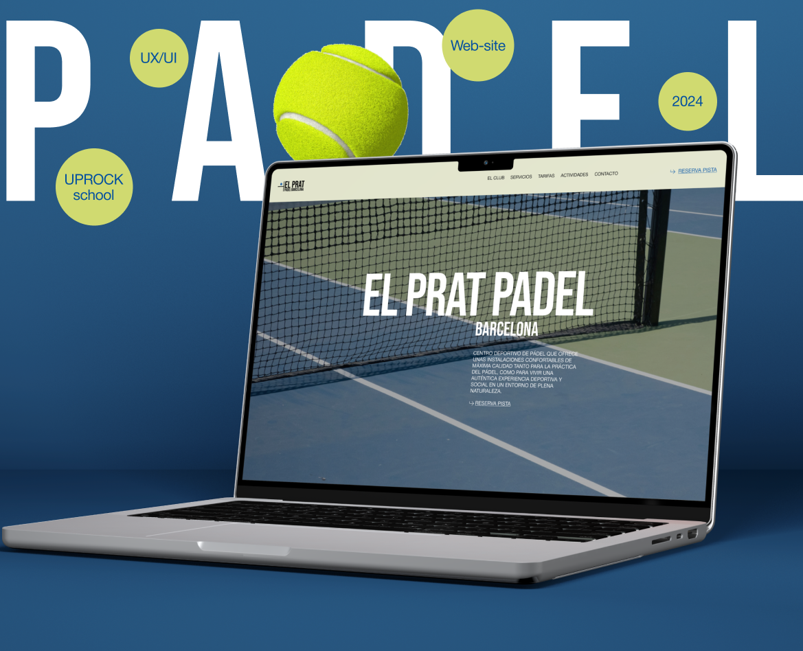 Barcelona Padel — Интерфейсы на Dprofile