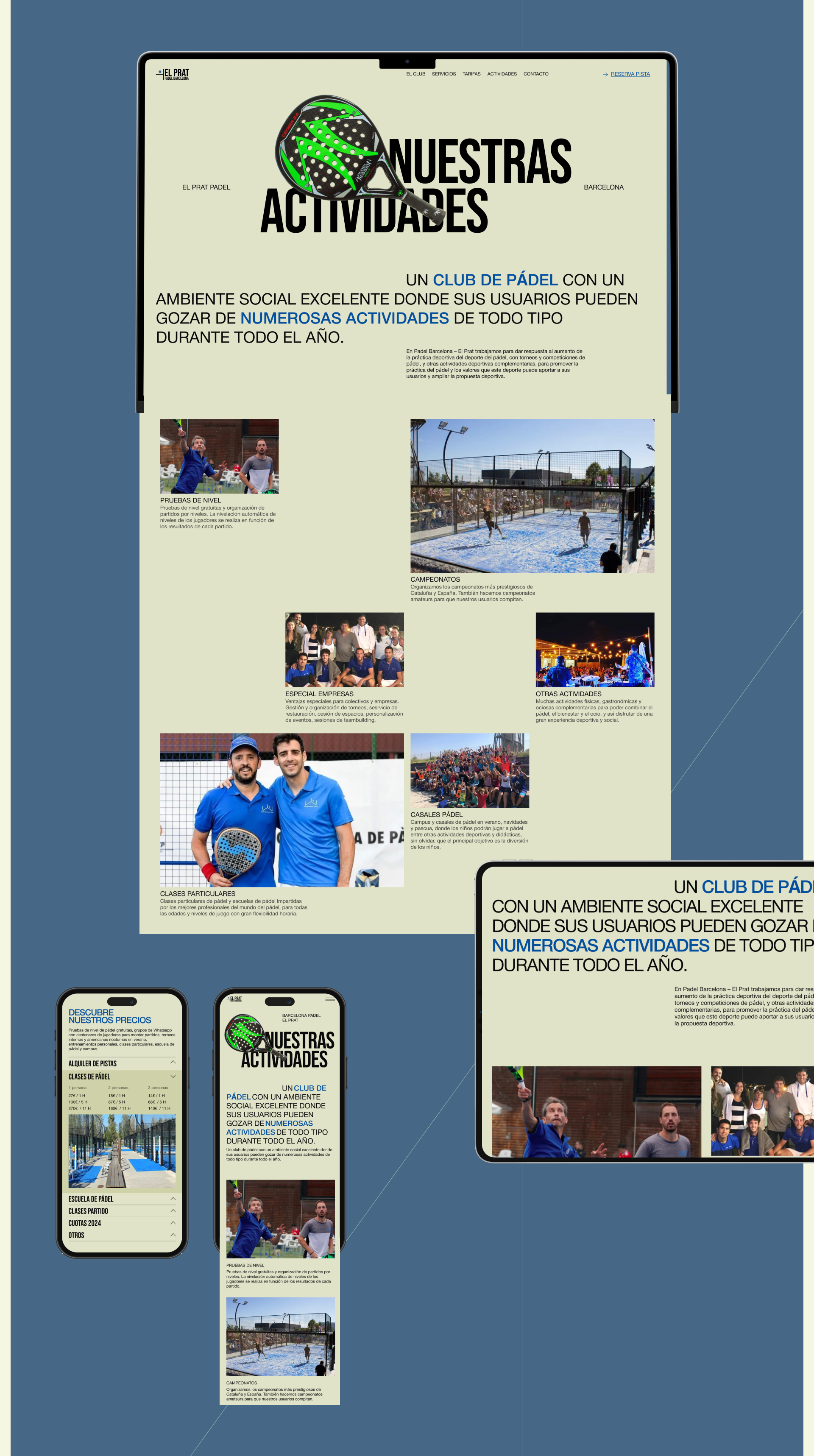 Barcelona Padel — Изображение №6 — Интерфейсы на Dprofile
