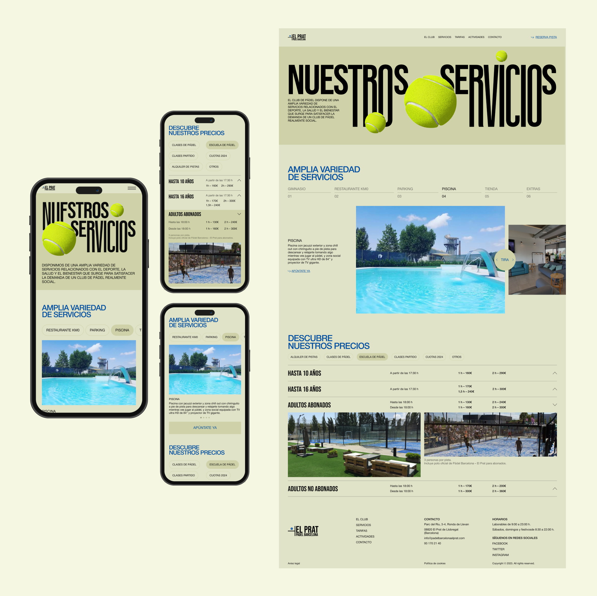Barcelona Padel — Изображение №8 — Интерфейсы на Dprofile
