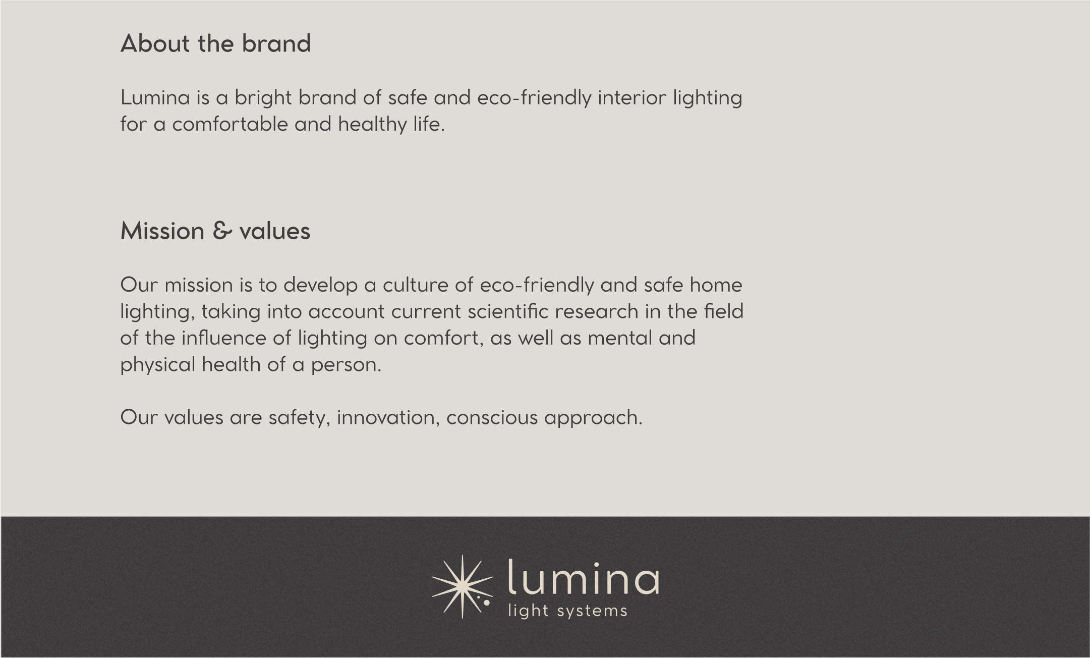 Lumina Light systems — Изображение №2 — Интерфейсы, Брендинг на Dprofile