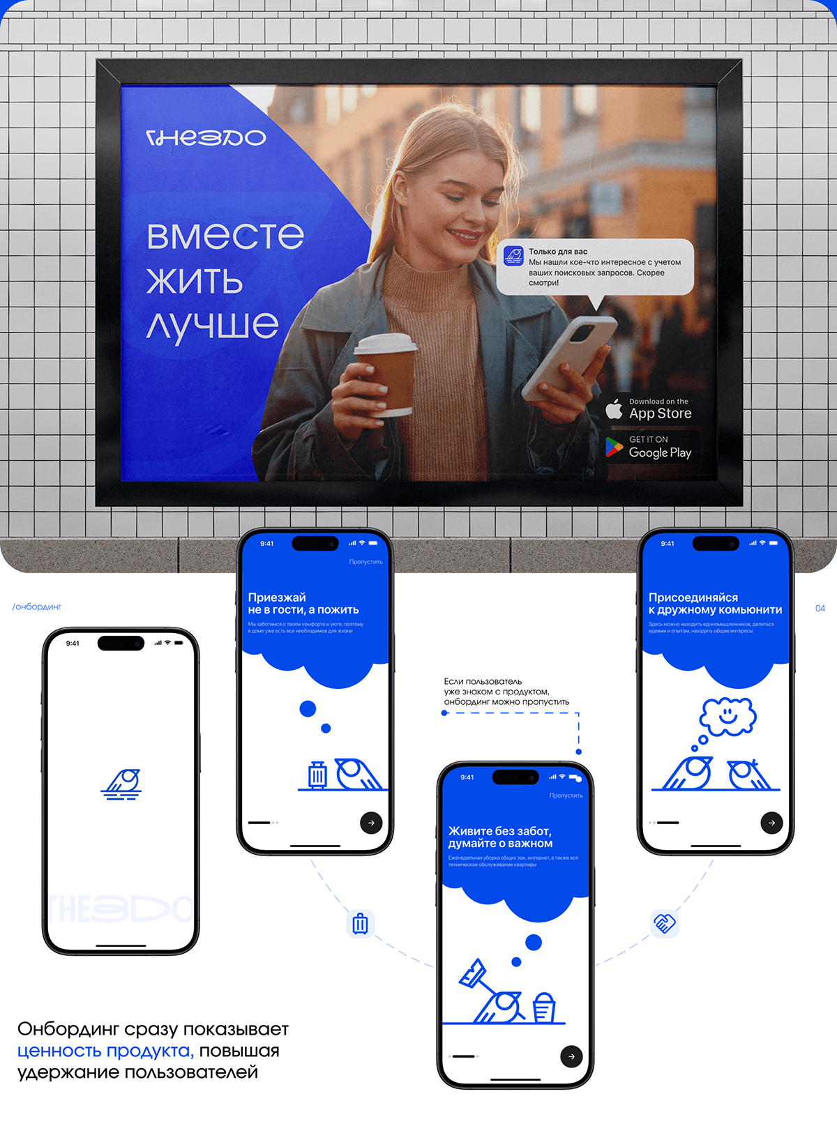 Гнездо / Co-living Mobile App — Изображение №3 — Интерфейсы, Брендинг на Dprofile