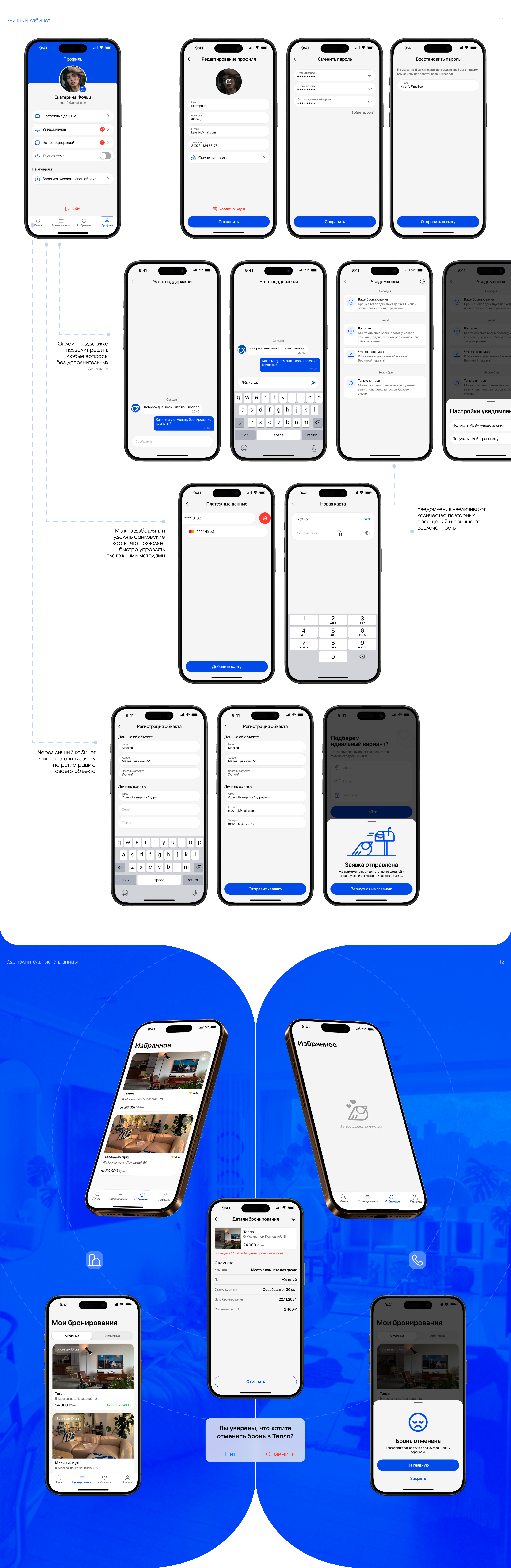 Гнездо / Co-living Mobile App — Изображение №7 — Интерфейсы, Брендинг на Dprofile
