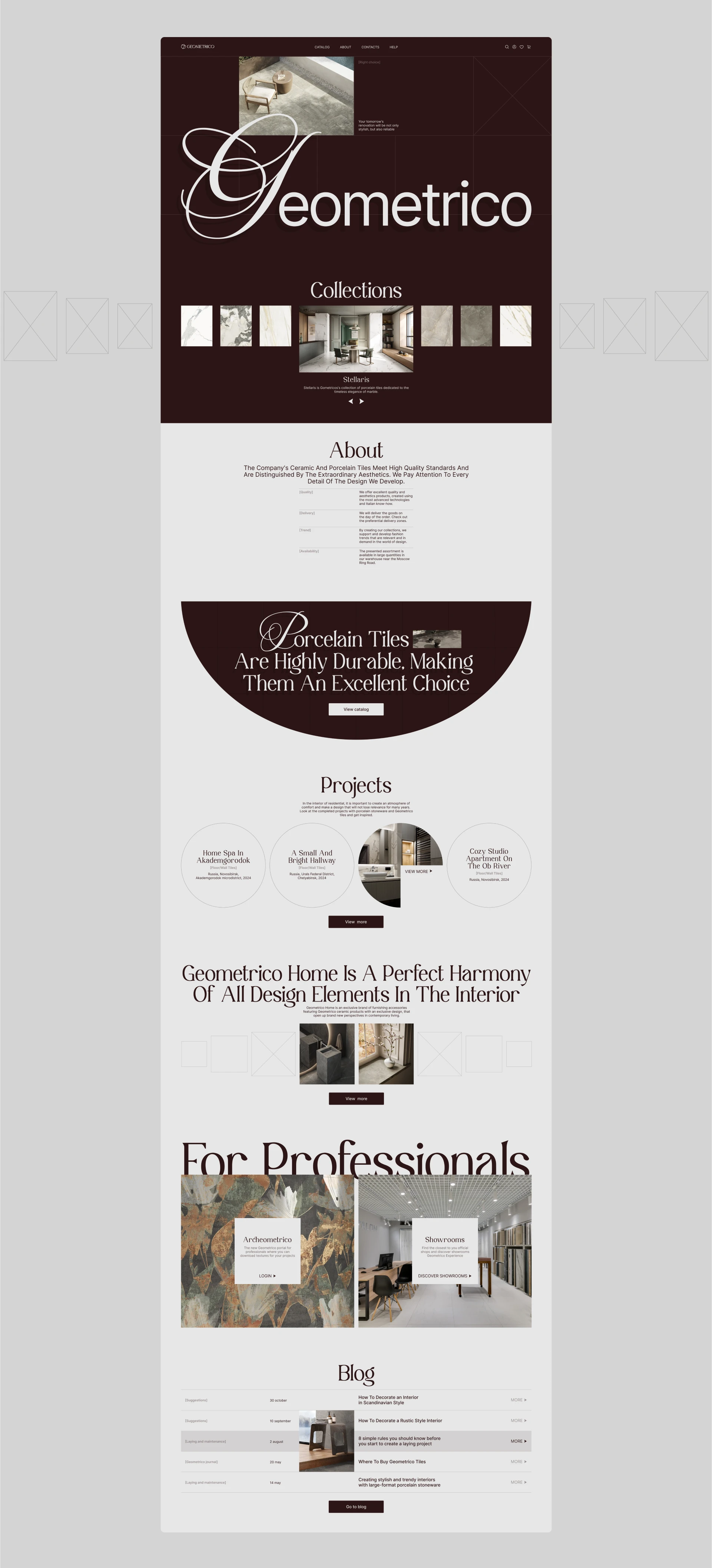 GEOMETRICO | E-COMERCE DESIGN — Изображение №2 — Интерфейсы, Брендинг на Dprofile