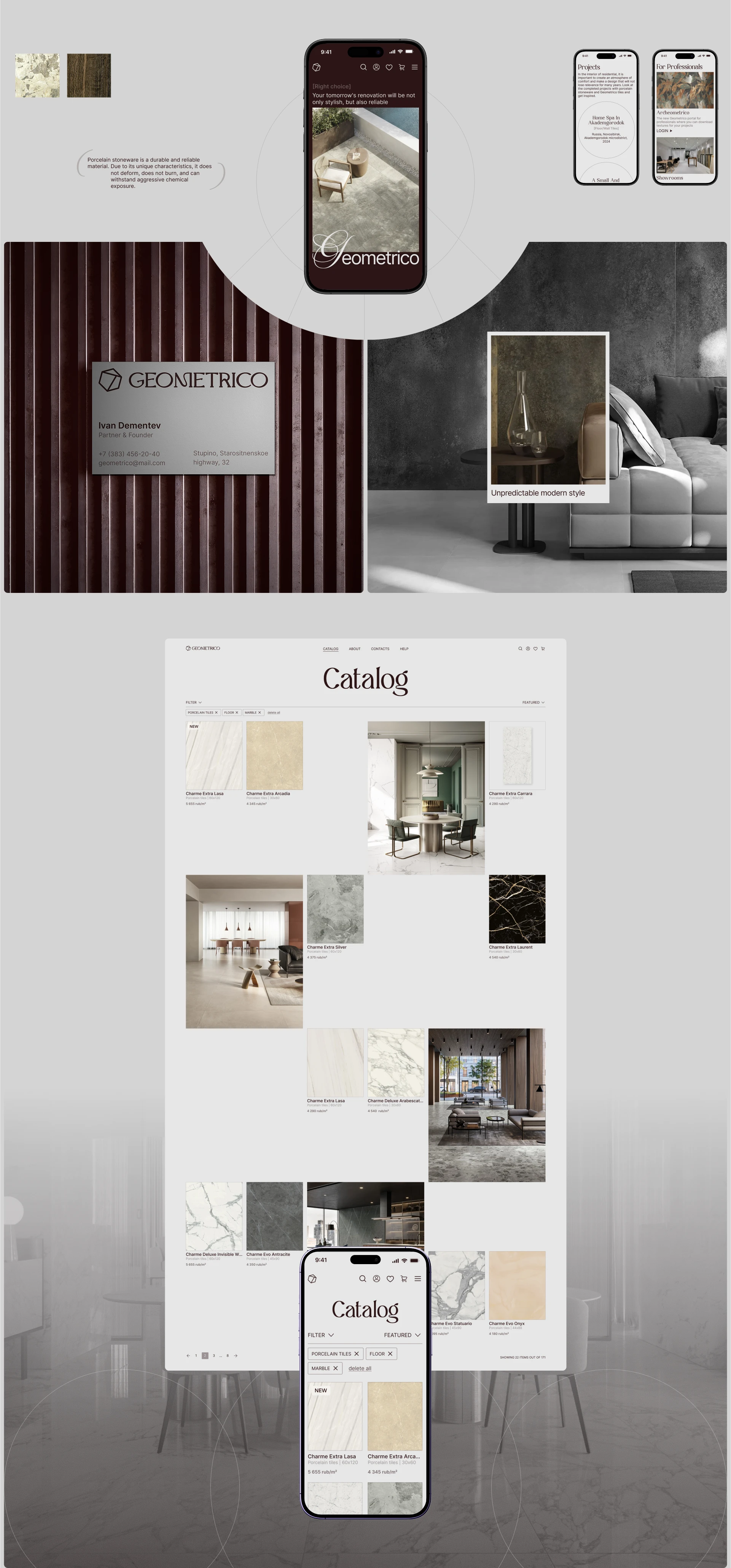 GEOMETRICO | E-COMERCE DESIGN — Изображение №3 — Интерфейсы, Брендинг на Dprofile