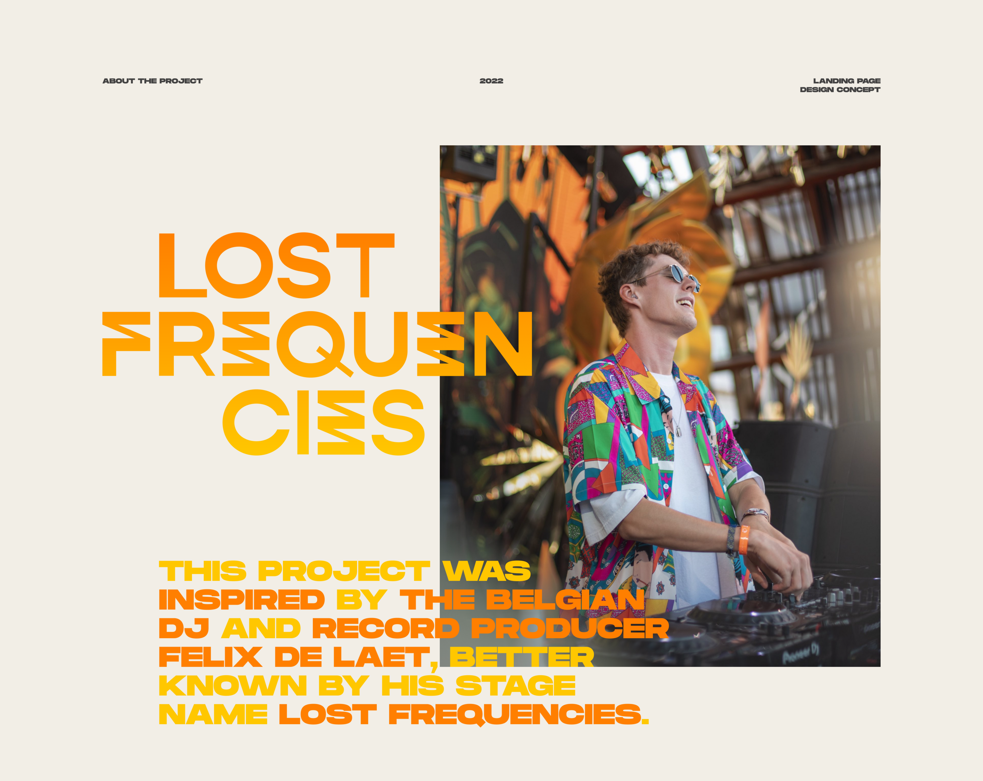 Lost Frequencies | Website Design Concept — Изображение №1 — Интерфейсы на Dprofile