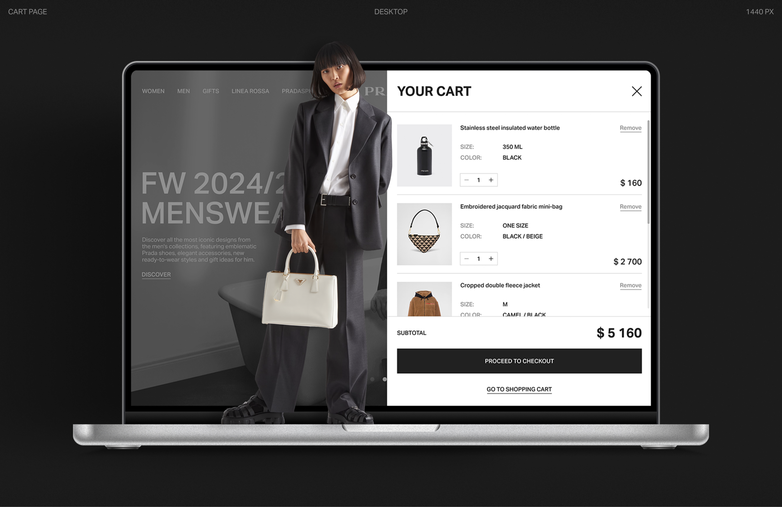 PRADA | E-COMMERCE REDESIGN — Изображение №13 — Интерфейсы на Dprofile