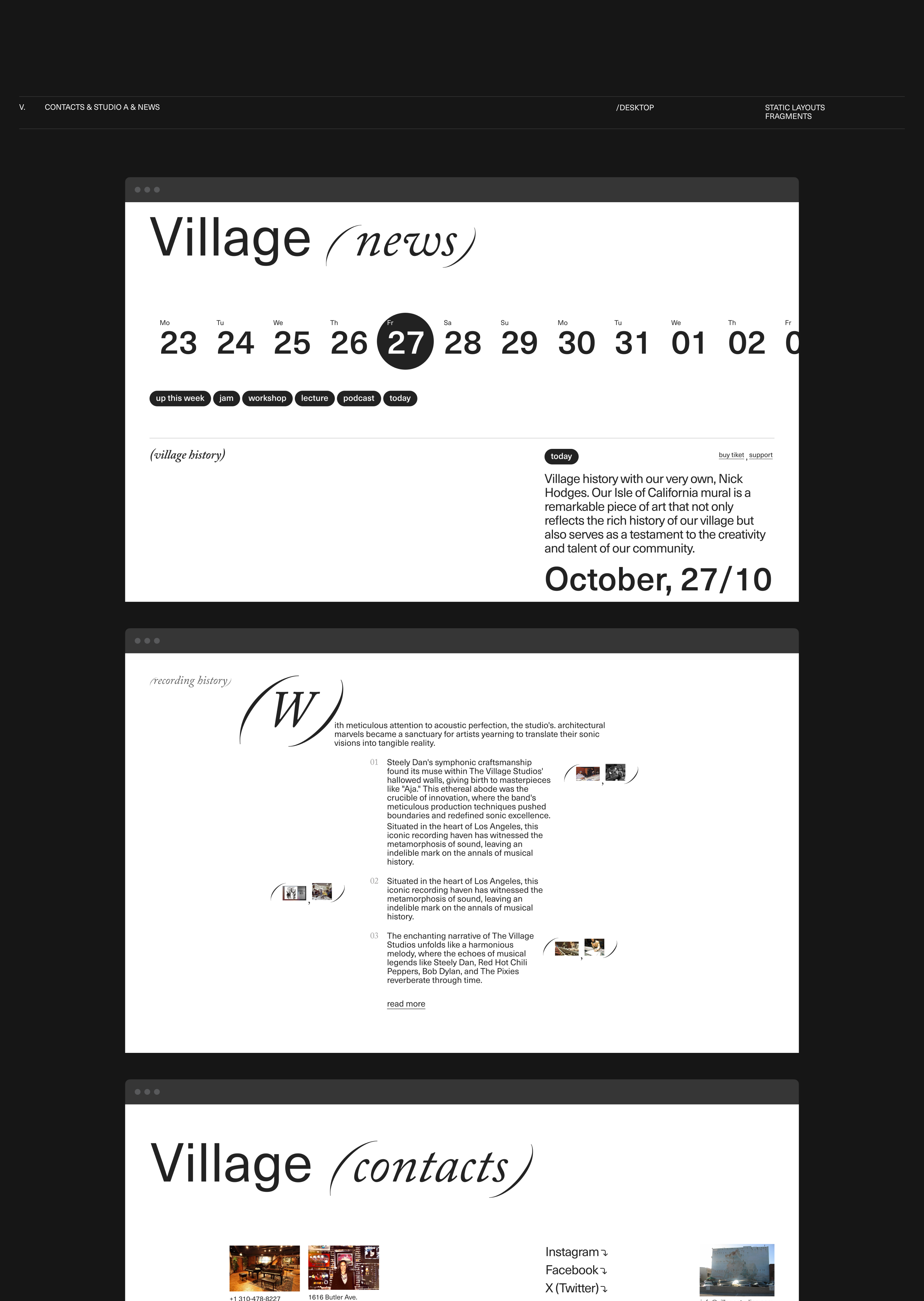 THE VILLAGE | Corporate Website redesign — Изображение №13 — Интерфейсы, Брендинг на Dprofile