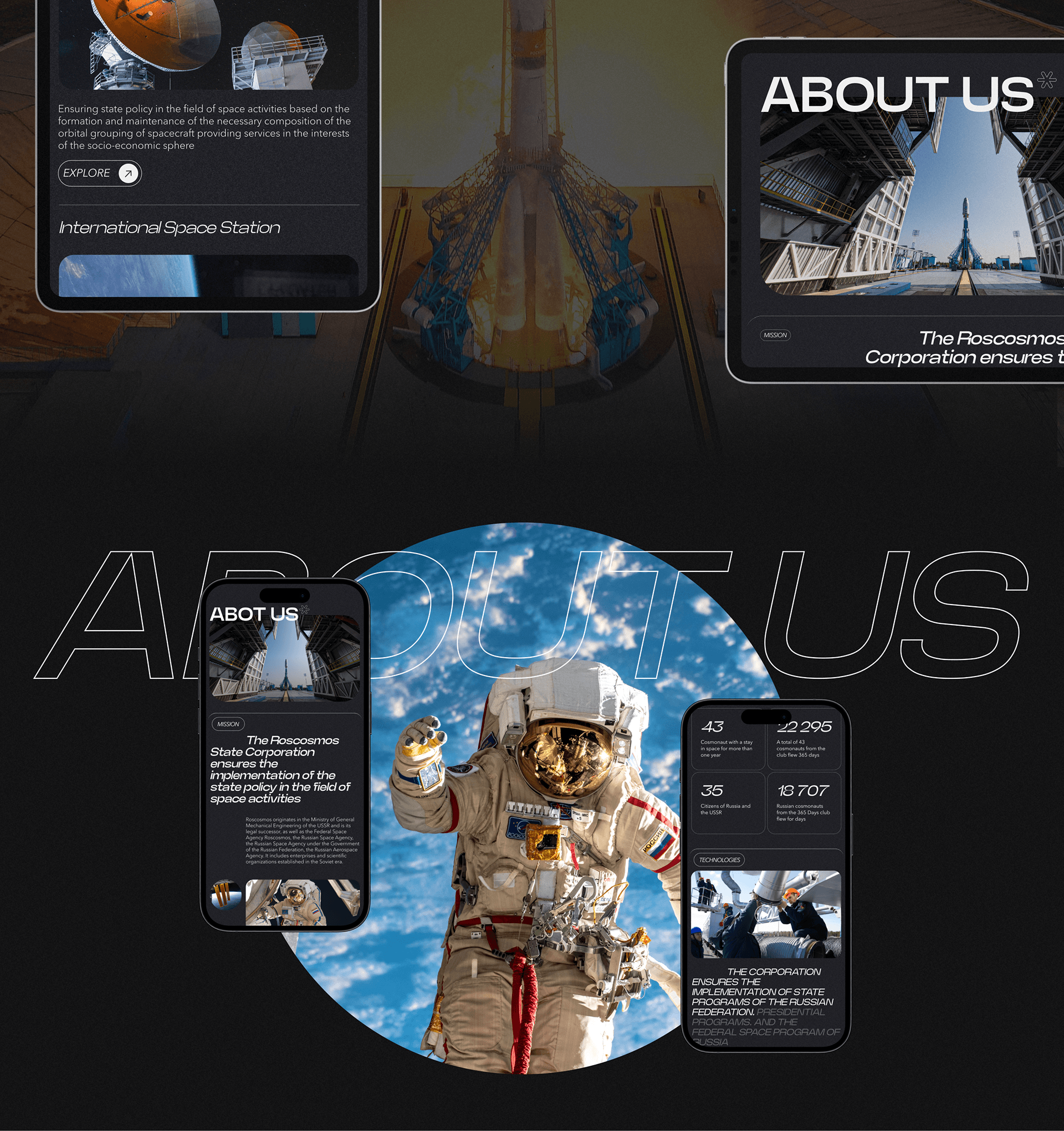 Redesign concept corporate site for Space Agency — Изображение №6 — Интерфейсы на Dprofile