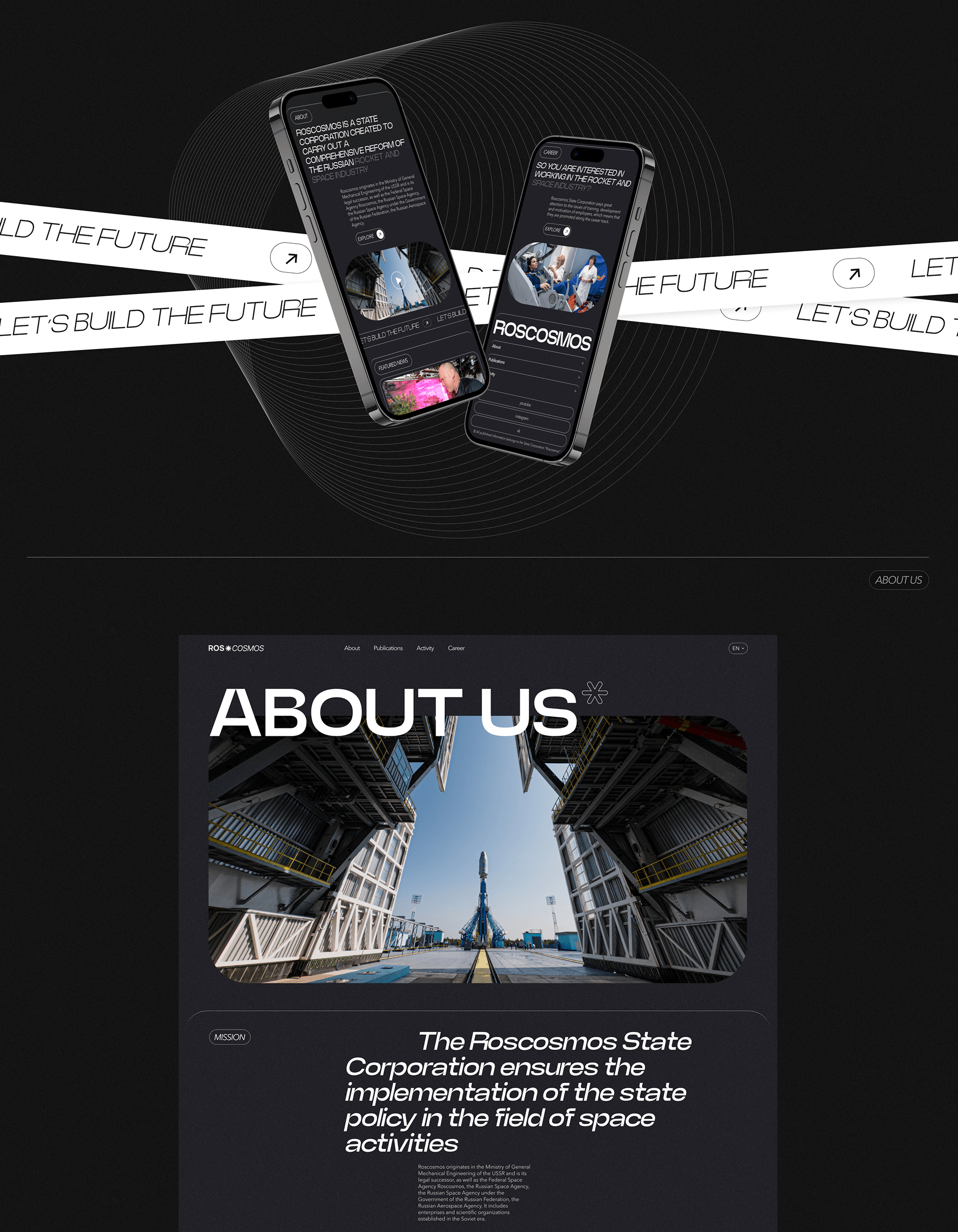 Redesign concept corporate site for Space Agency — Изображение №4 — Интерфейсы на Dprofile