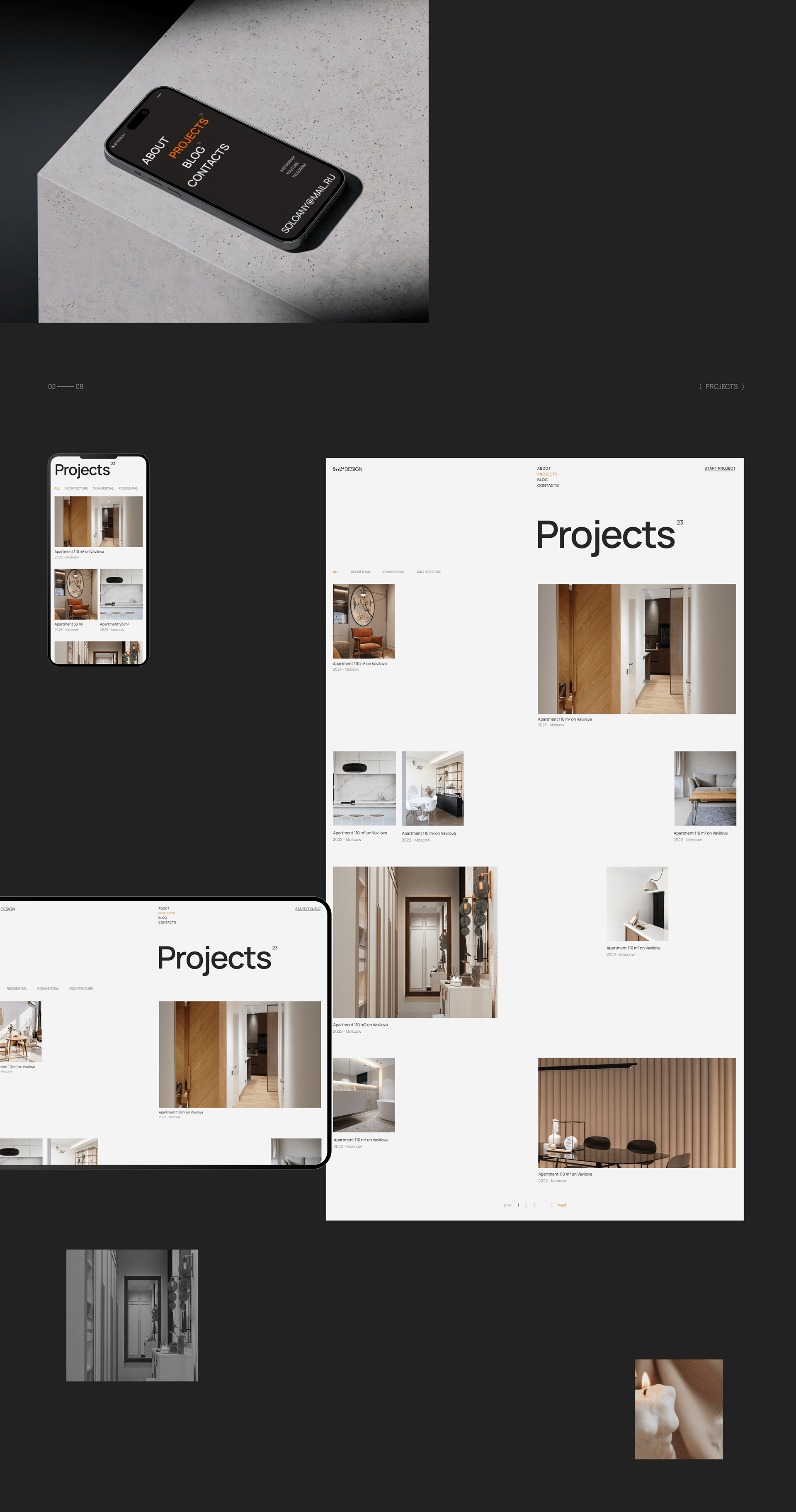 SOLODESIGN © Architecture & Interior website design — Изображение №4 — Интерфейсы на Dprofile