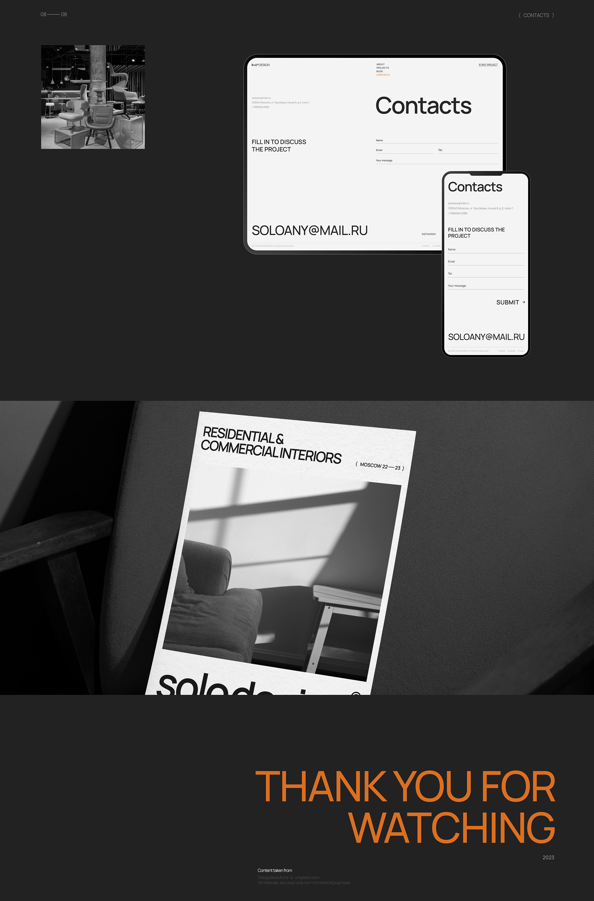 SOLODESIGN © Architecture & Interior website design — Изображение №14 — Интерфейсы на Dprofile