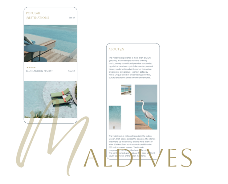 Website for tour agency — Интерфейсы, Анимация на Dprofile