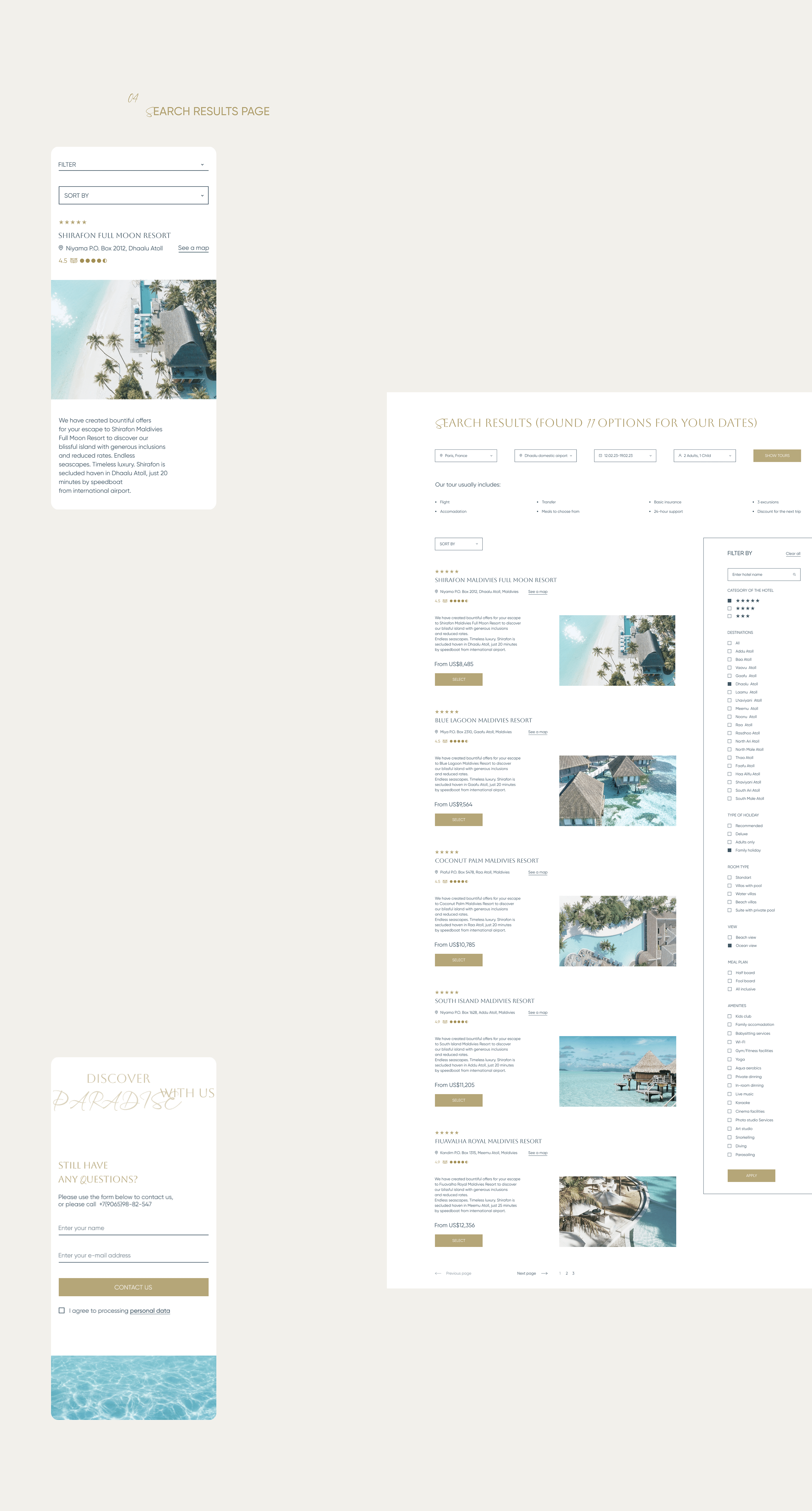 Website for tour agency — Изображение №9 — Интерфейсы, Анимация на Dprofile
