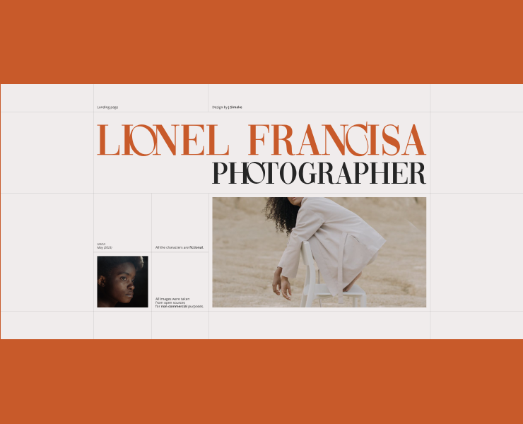 Landing page for the photographer — Интерфейсы на Dprofile