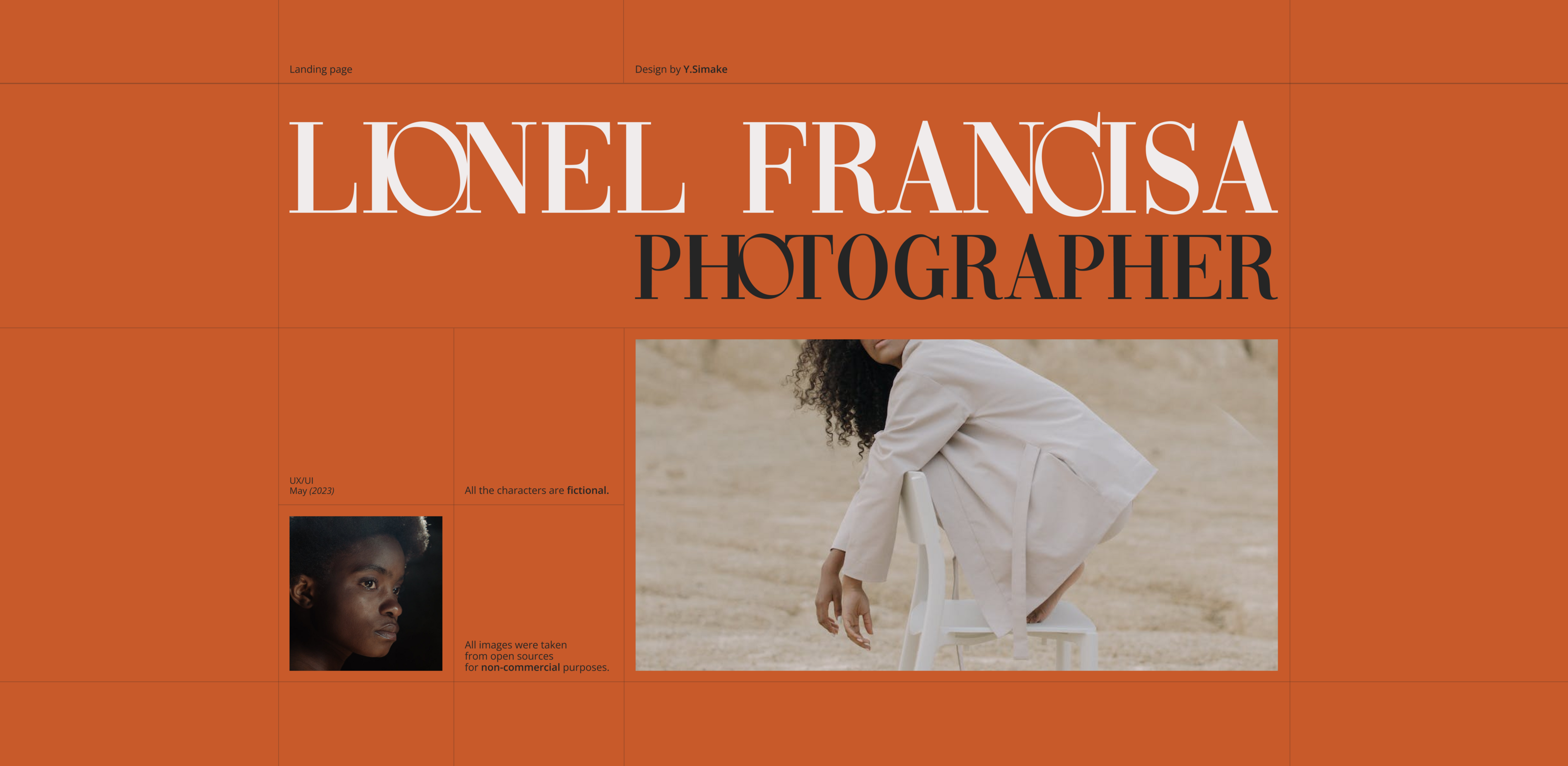 Landing page for the photographer — Изображение №1 — Интерфейсы на Dprofile