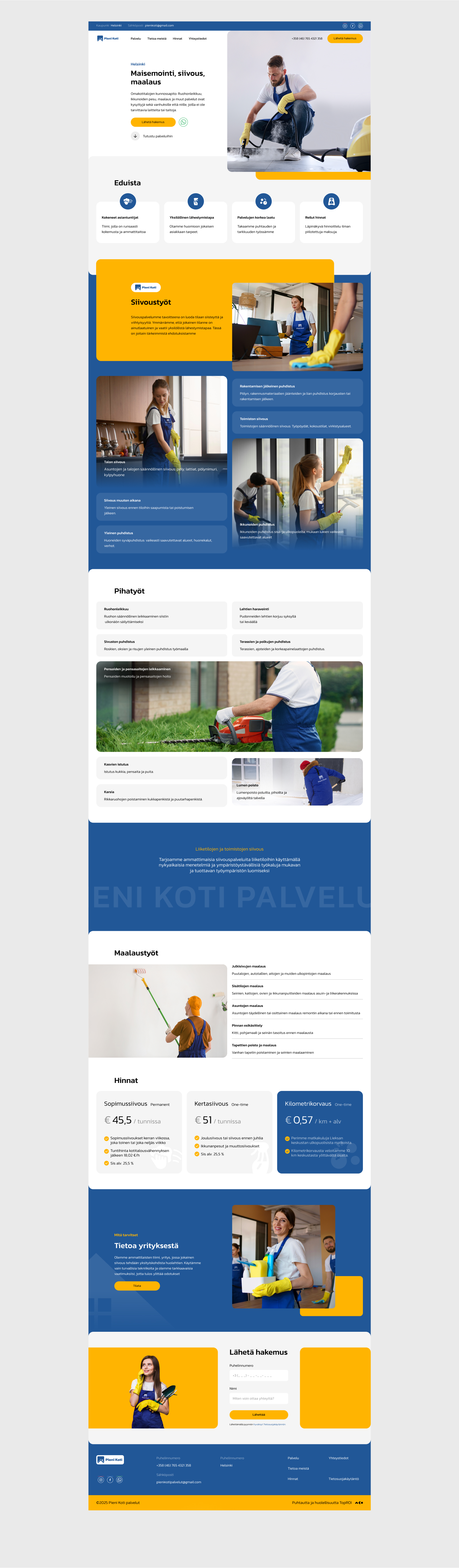 Pieni Koti Palvelut | UX/UI-дизайн — Изображение №5 — Интерфейсы на Dprofile