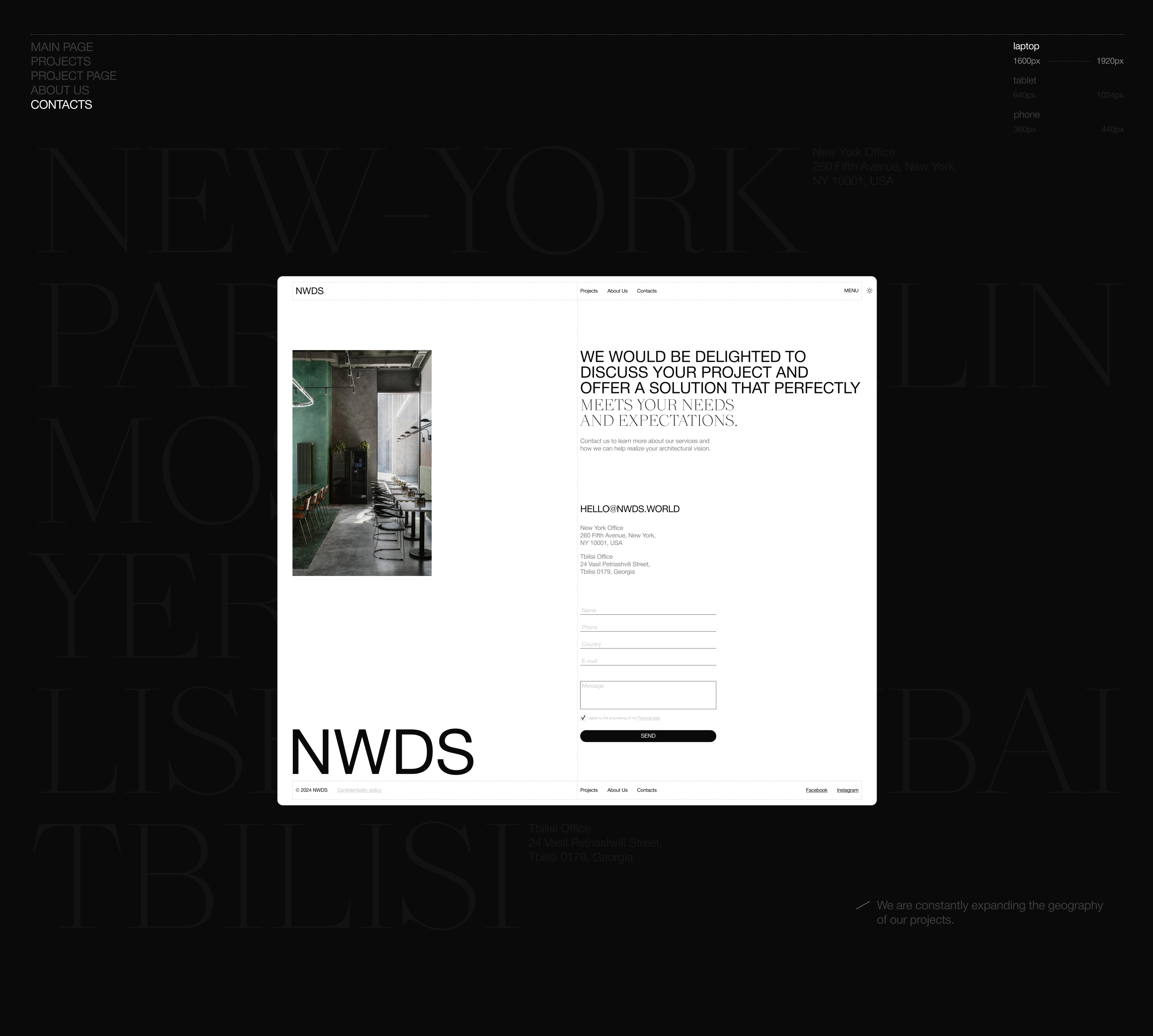 Redesign of architectural office website — Изображение №11 — Интерфейсы, Графика на Dprofile