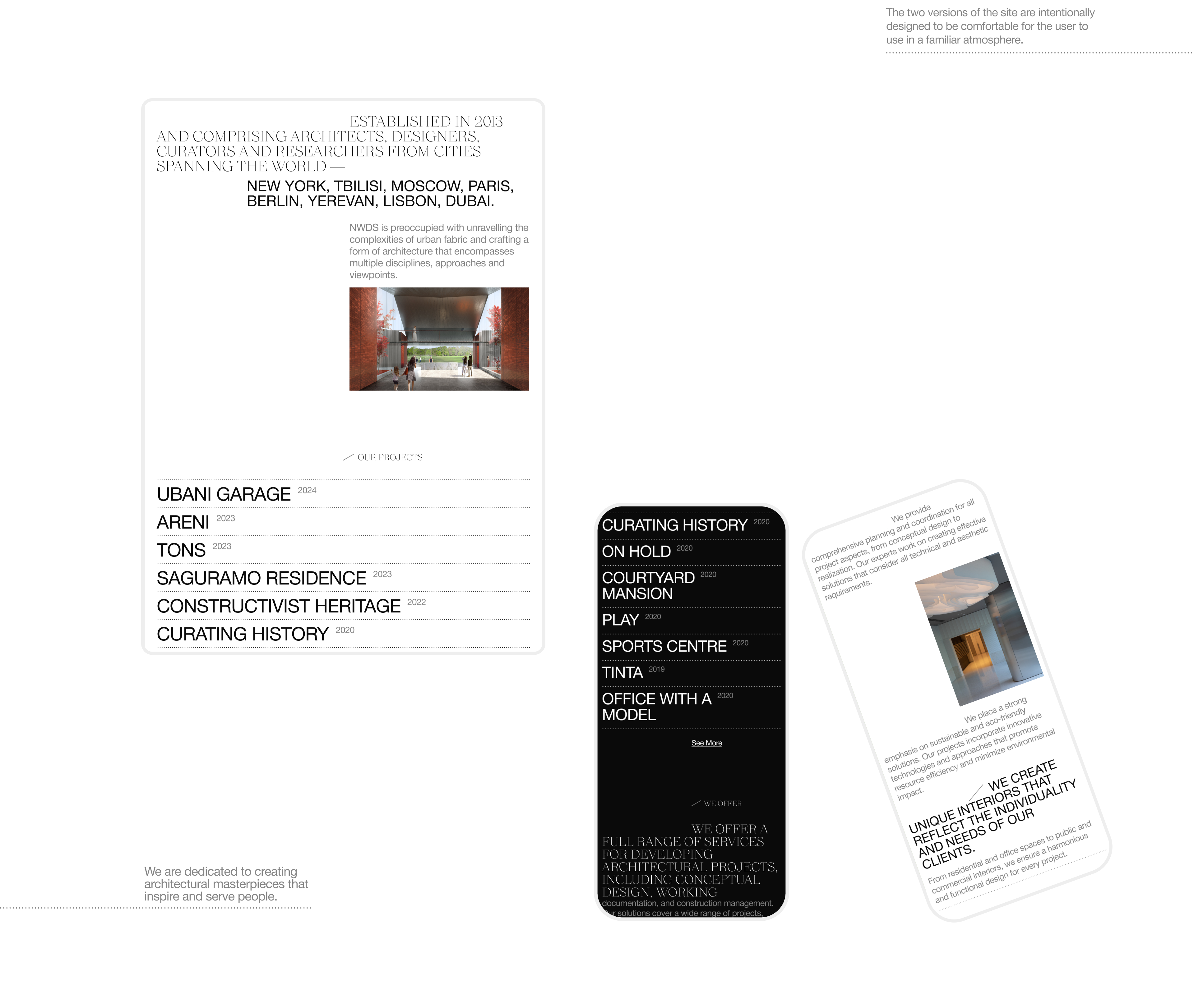 Redesign of architectural office website — Изображение №5 — Интерфейсы, Графика на Dprofile